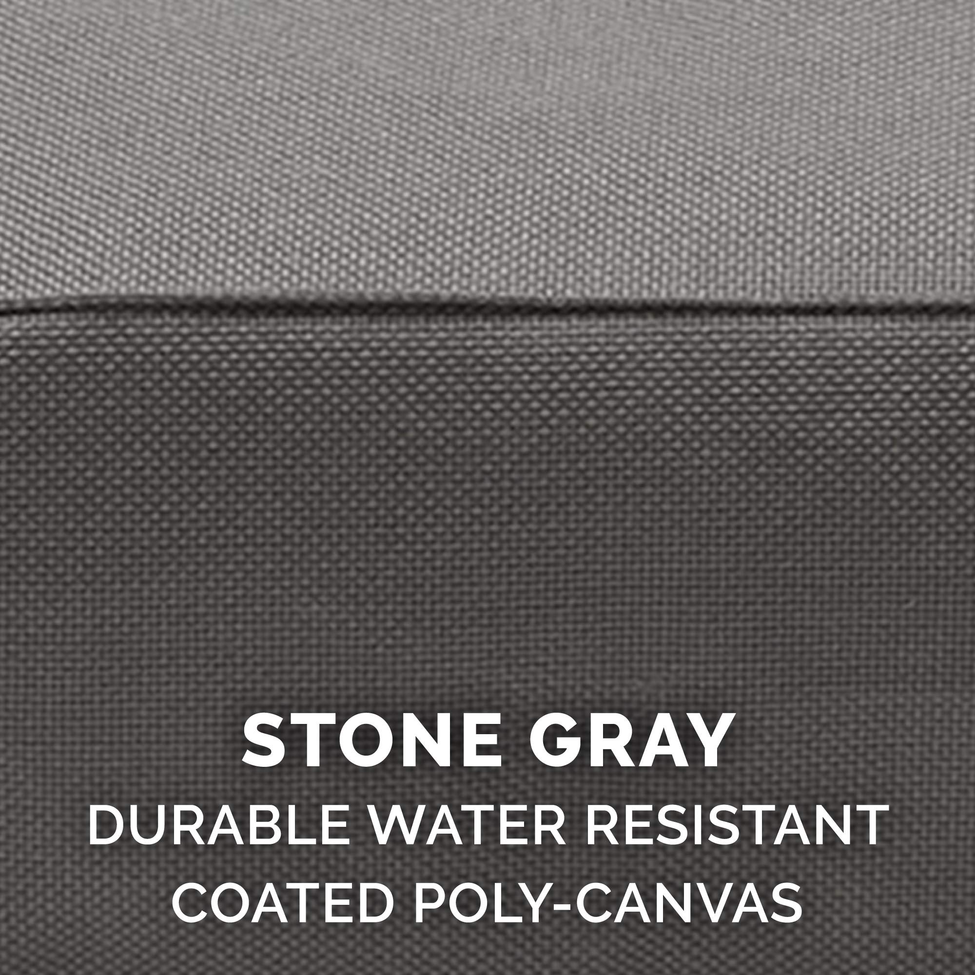 Furhaven Replacement Dog Bed Cover Water-Resistant Indoor/Outdoor Logo Print Oxford Polycanvas Mattress, Washable - Stone Gray,