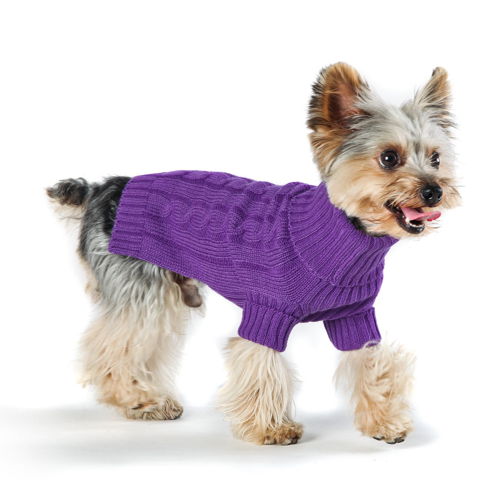 Stinky G Dog Sweater Turtleneck Purple Size #10
