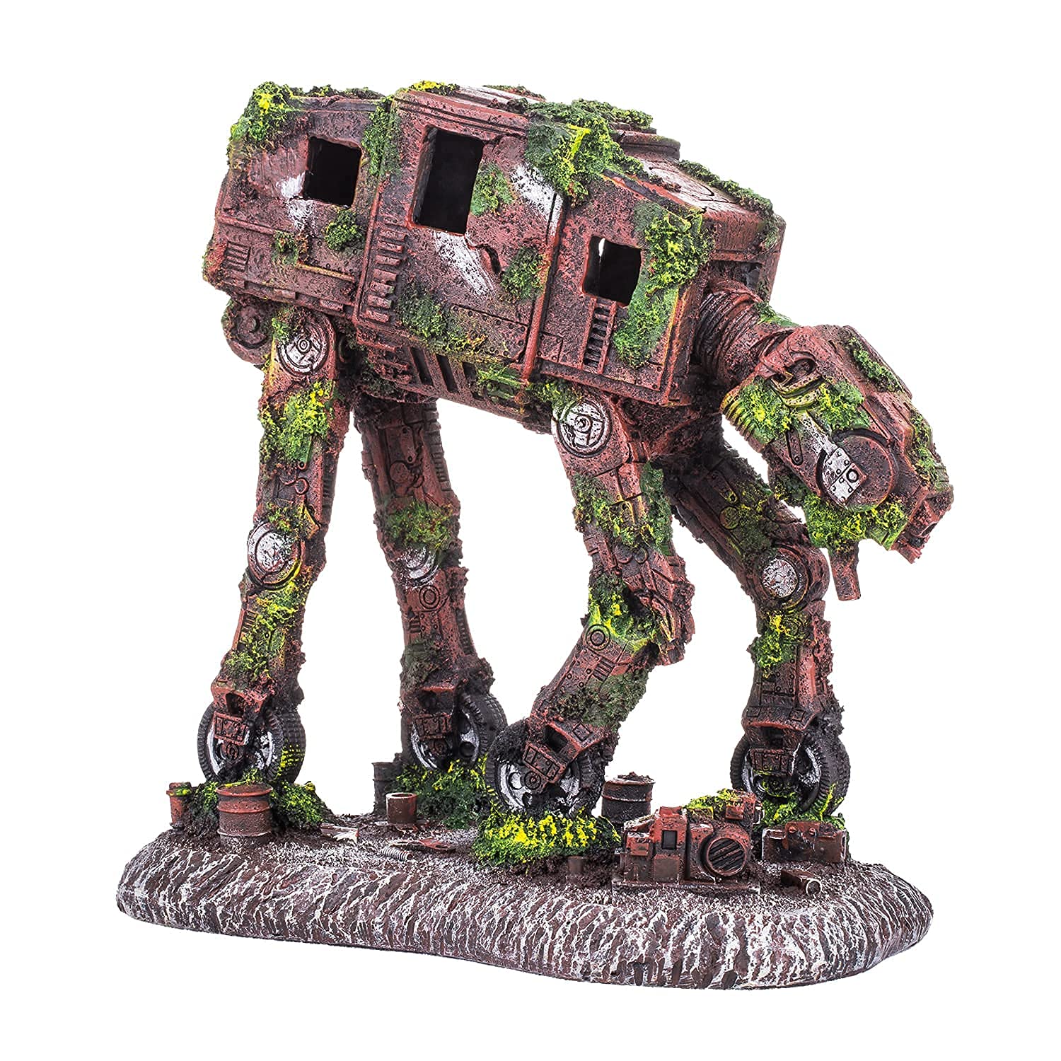 CREOMG Fish Tank Decorations, Multi Design Optional, Resin Aquarium Ornament, Creative Betta Fish Hide Cave for Aquarium Decorat