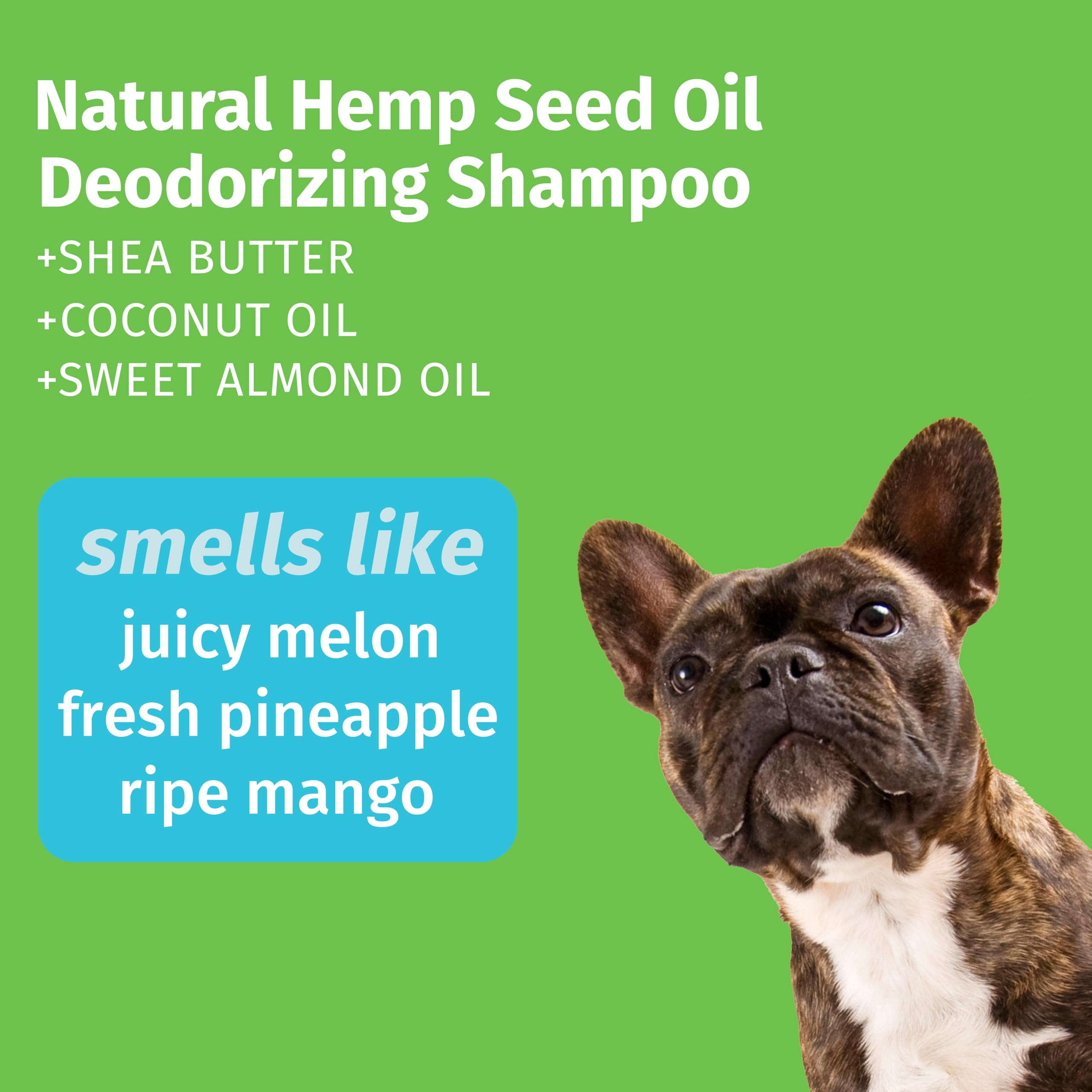 Hempz Petz, Dog Shampoo, Sweet Pineapple Deodorizing Shampoo, Cleans, Conditions & Moisturizes, 17 Oz