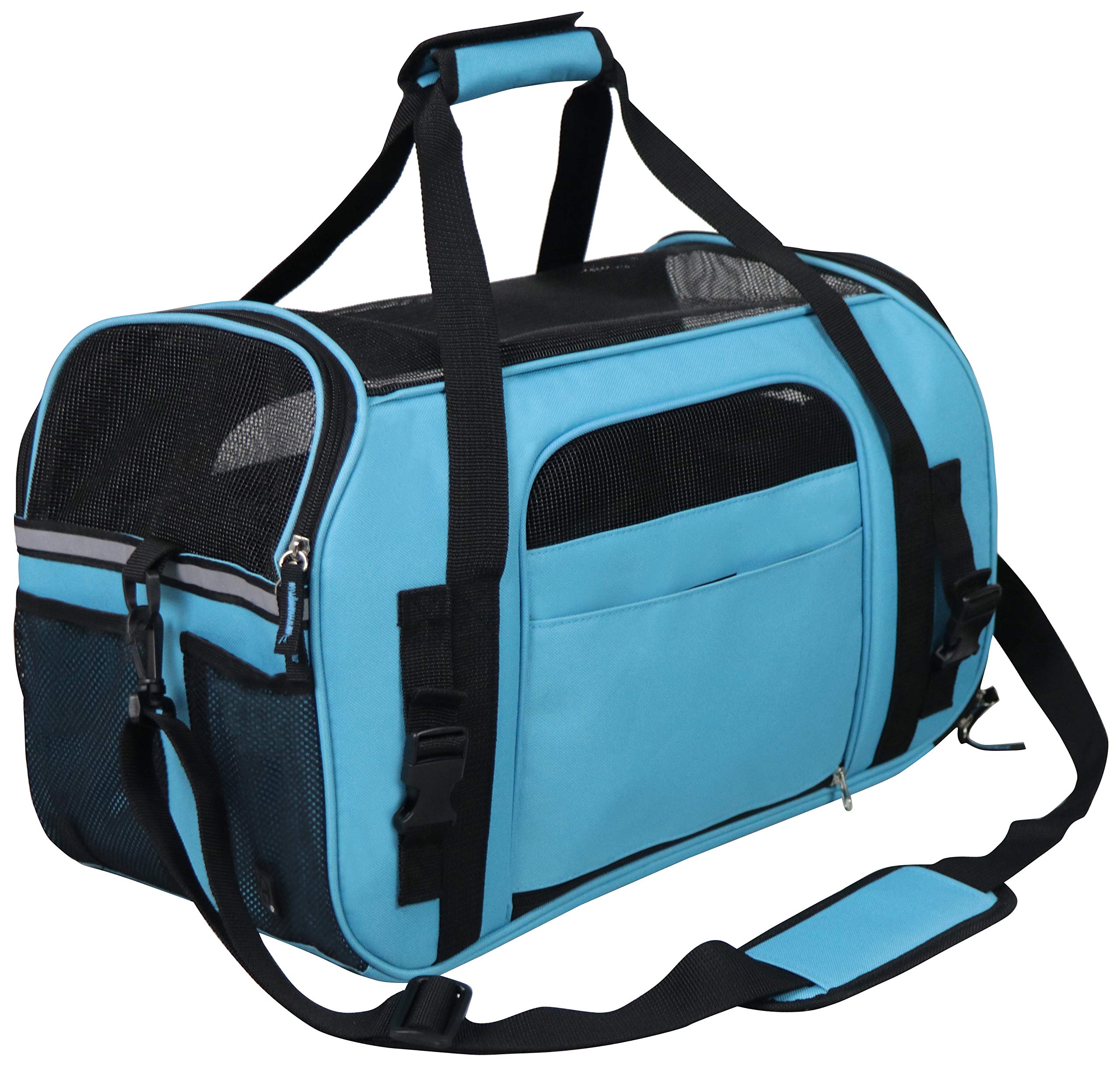 EliteField Soft Pet Carrier (3 Year Warranty, Airline Approved) Soft Sided Dog Puppy Cat Carrier Travel Bag (X-Large: 21 L x 12