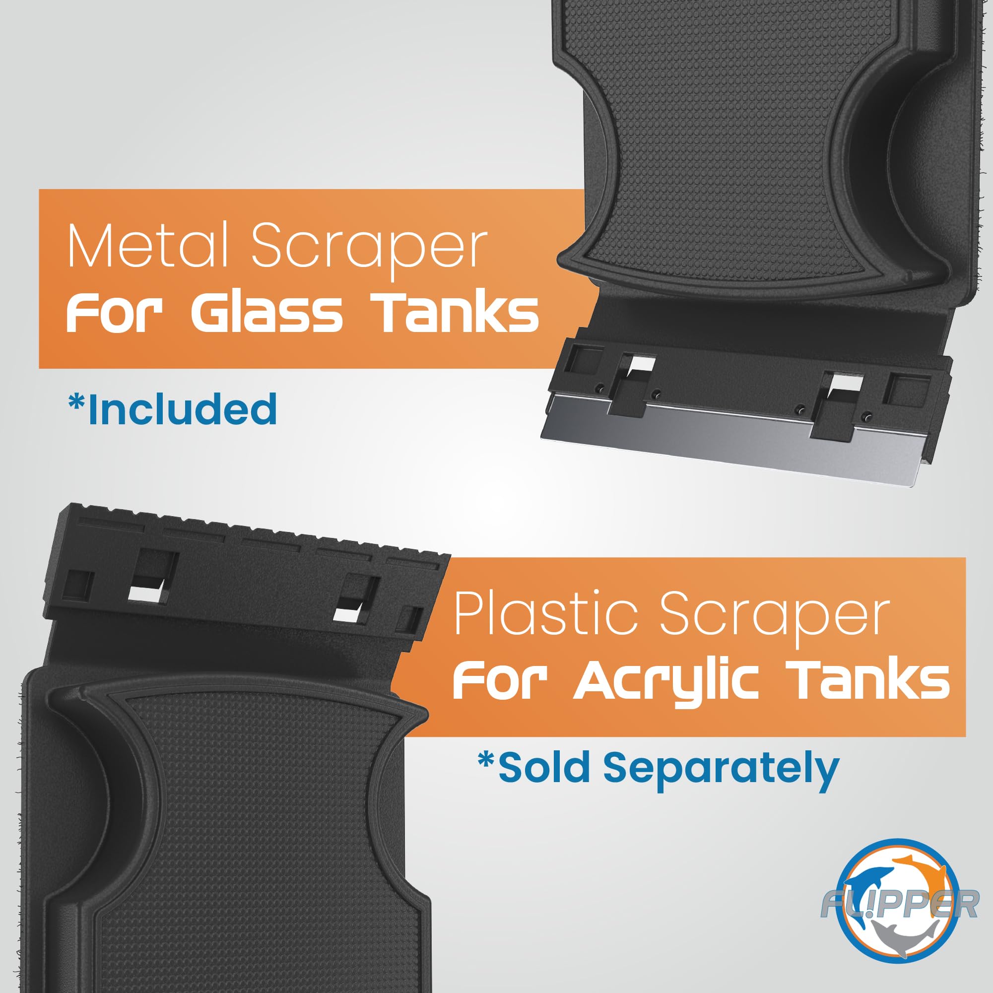 Fl!Pper Flipper Magnetic Aquarium Glass Cleaner & Fish Tank Accessories | Effortless Algae Remover For Fish Tank (Max)