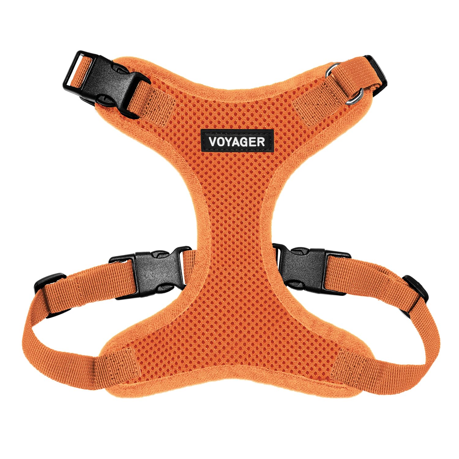 Voyager Step-in Pet Harness - All Weather Mesh, Adjustable Step in Harness for Cats and Dogs by Best Pet Supplies - Orange, M