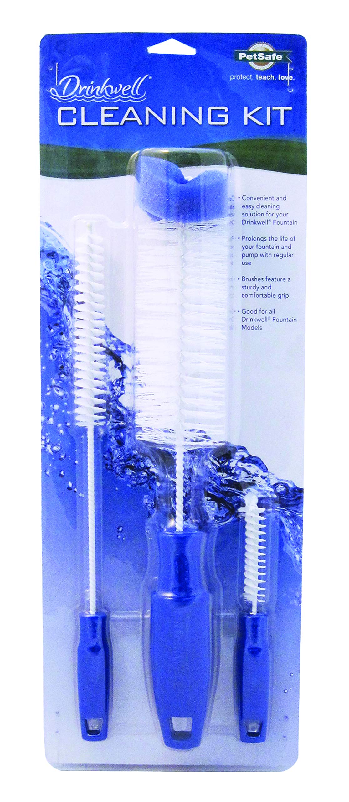 Petsafe Drinkwell Pet Fountain Cleaning Kit, 3 Brushes, Works With All Petsafe Cat And Dog Water Dispensers, Convenient And Easy