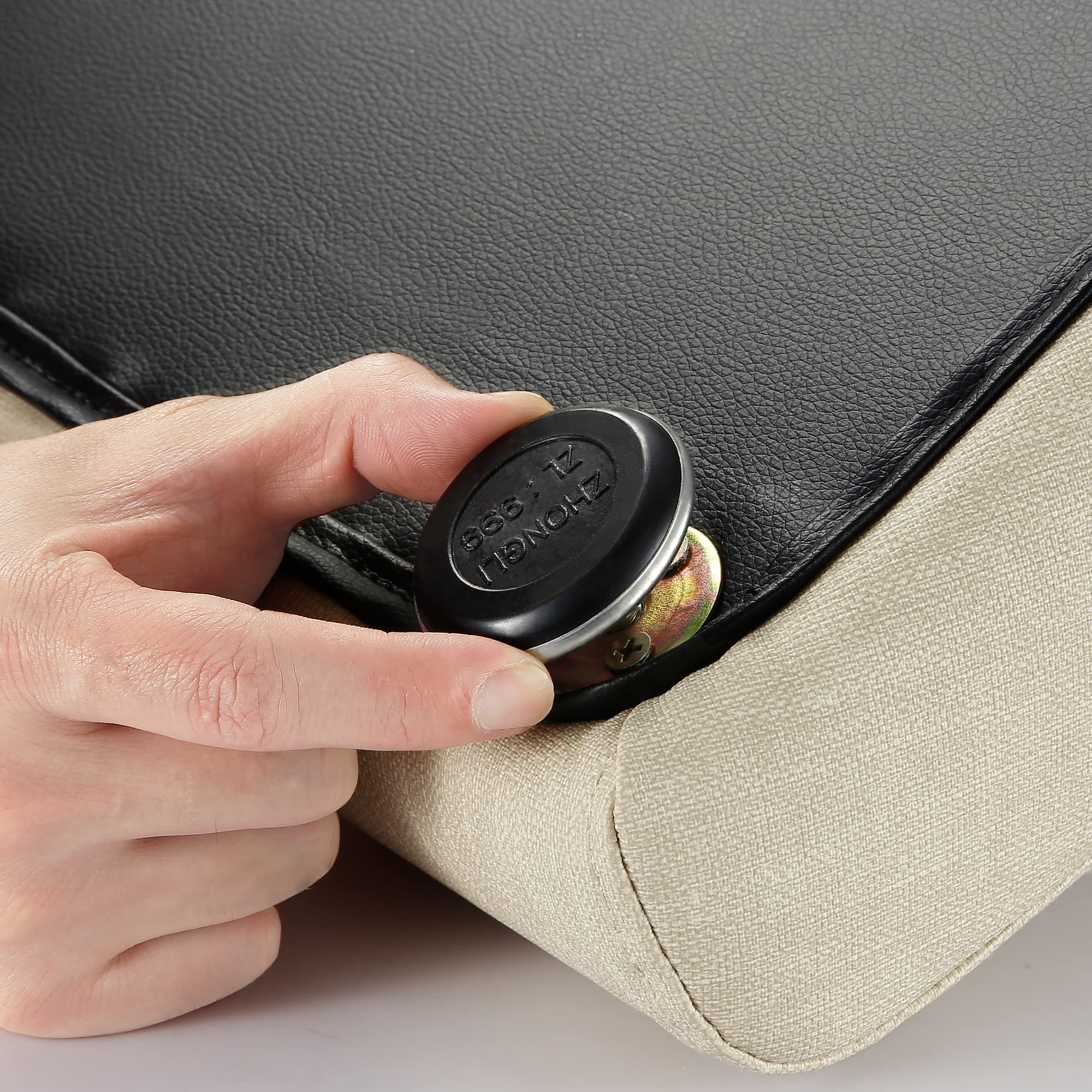 Senneny Imitation Linen Faux Leather Dog Stairs, For Pets Up To 150 Lbs, Waterproof, Scratch Resistant Pet Steps/Stairs With Hig