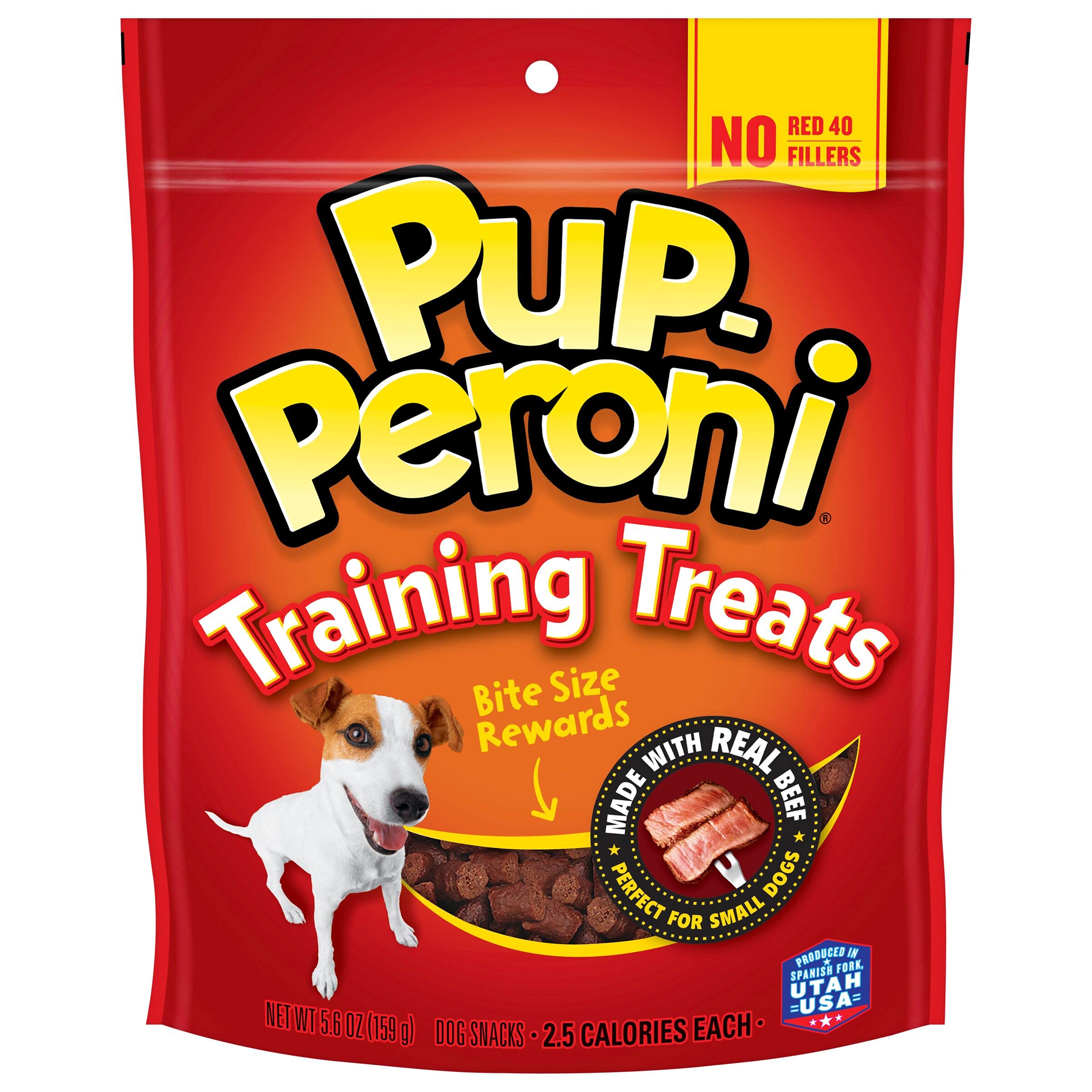 Pup-Peroni Training Dog Treats, Original Beef Flavor, 5.6 Ounce (Pack of 8), Made with Real Beef, Bite Size Rewards