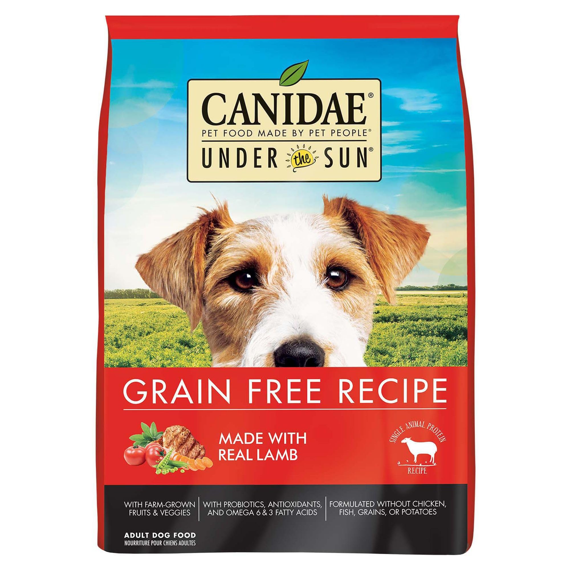 Canidae Under the Sun Premium Dry Dog Food For Puppies, Adults and Senior Dogs, Lamb Recipe, 40 Pounds, Grain Free