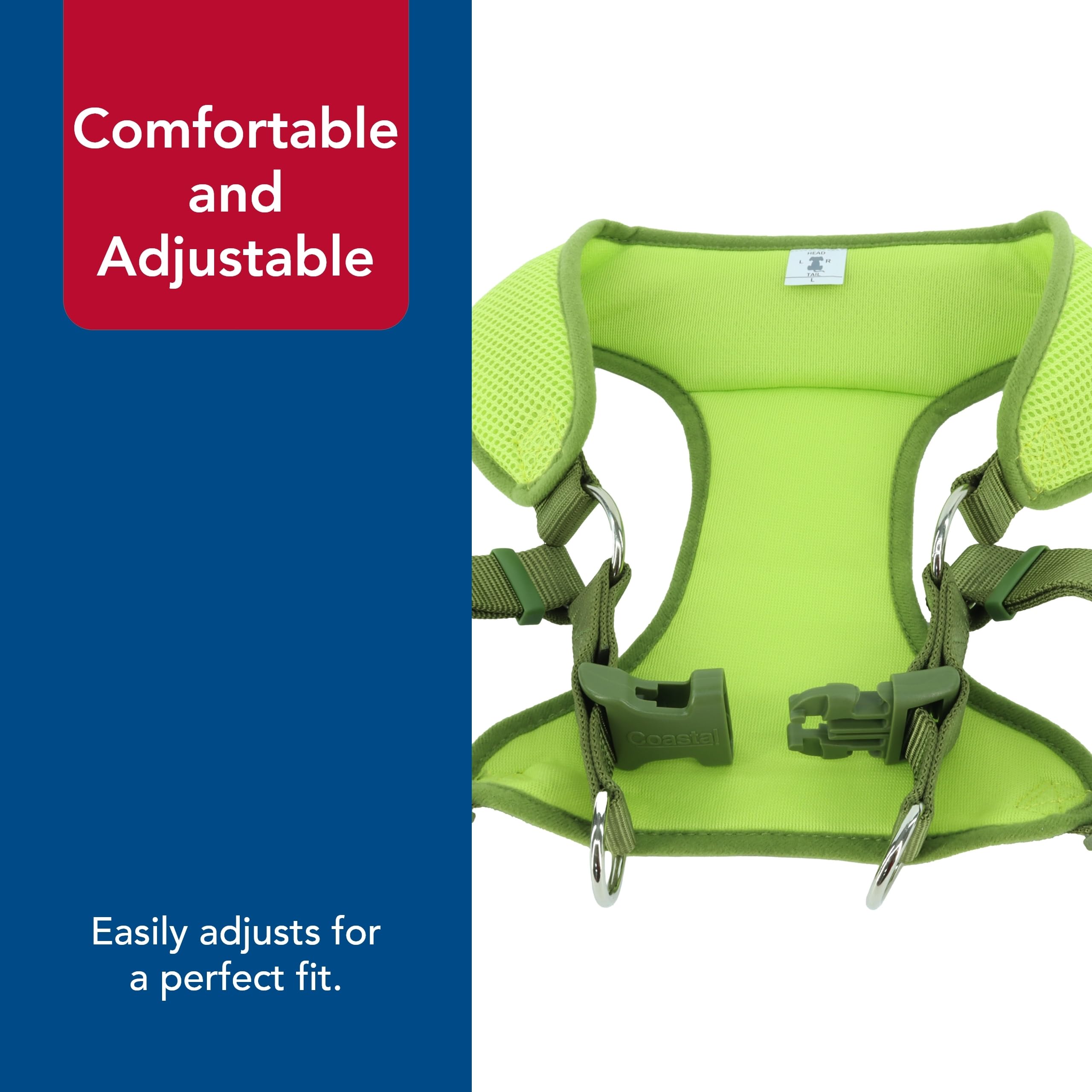 6483 Comfort Harness Xs - Tone On Tone Green