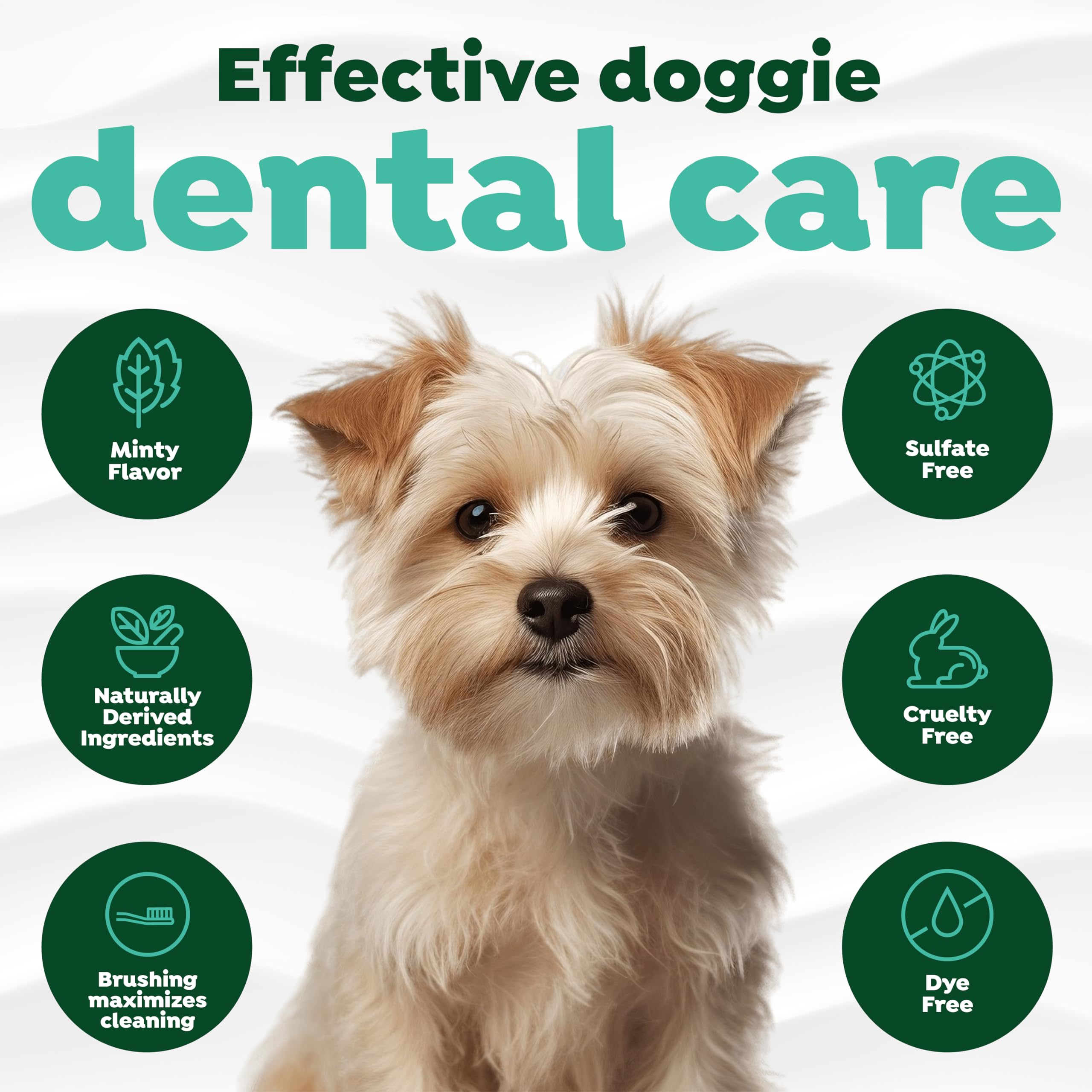 TropiClean Fresh Breath Toothbrush and Toothpaste Kit for Puppies, Teeth Cleaning Kit to Prevent Plaque & Tartar, Breath Freshen