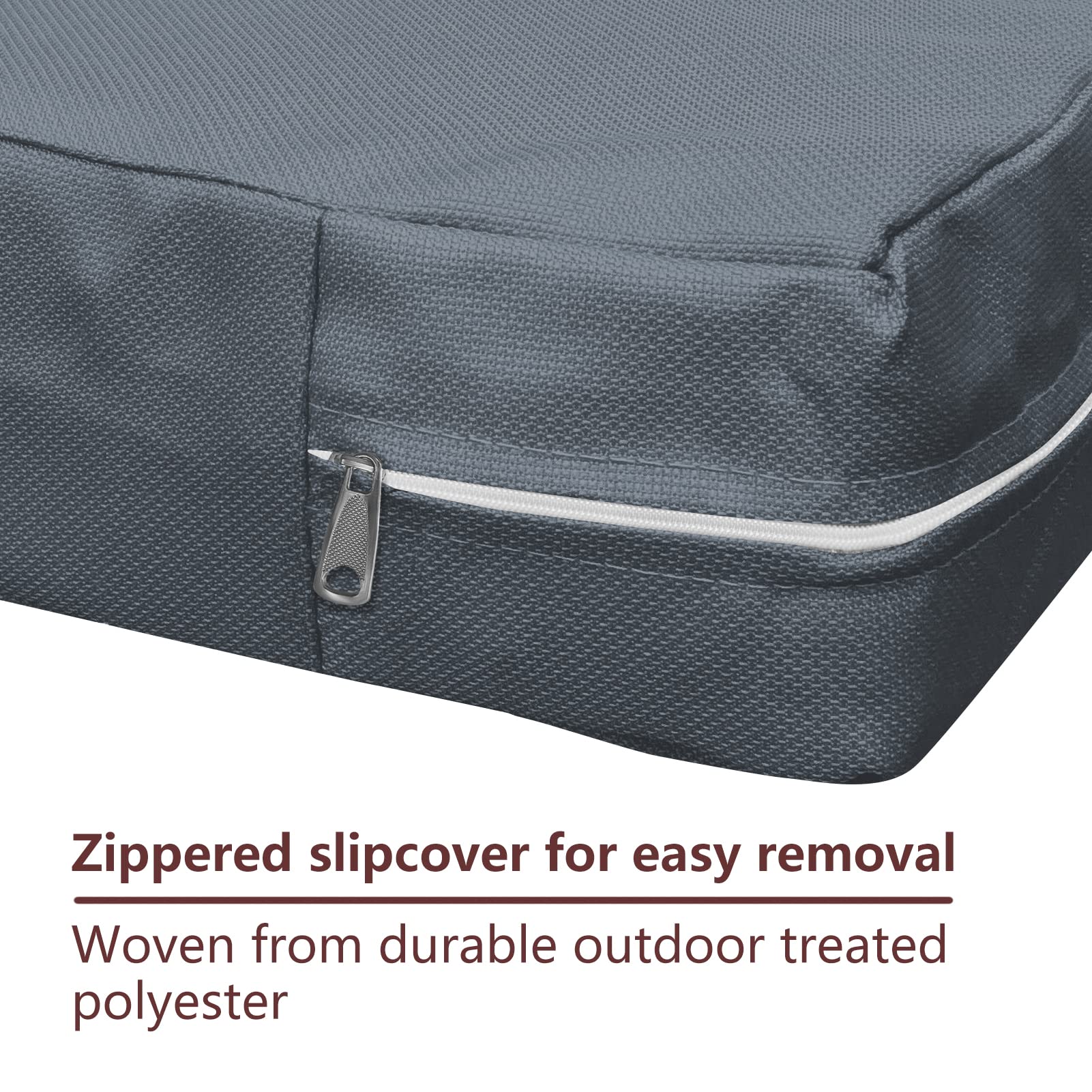 Ananmei Dog Bed Covers For 44' L × 32' W × 4' H 600D Oxford Waterproof Dog Bed Cover With Zipper And Carry Handle Dog Bed Covers Replacement Washable, Cover Only (Gray)