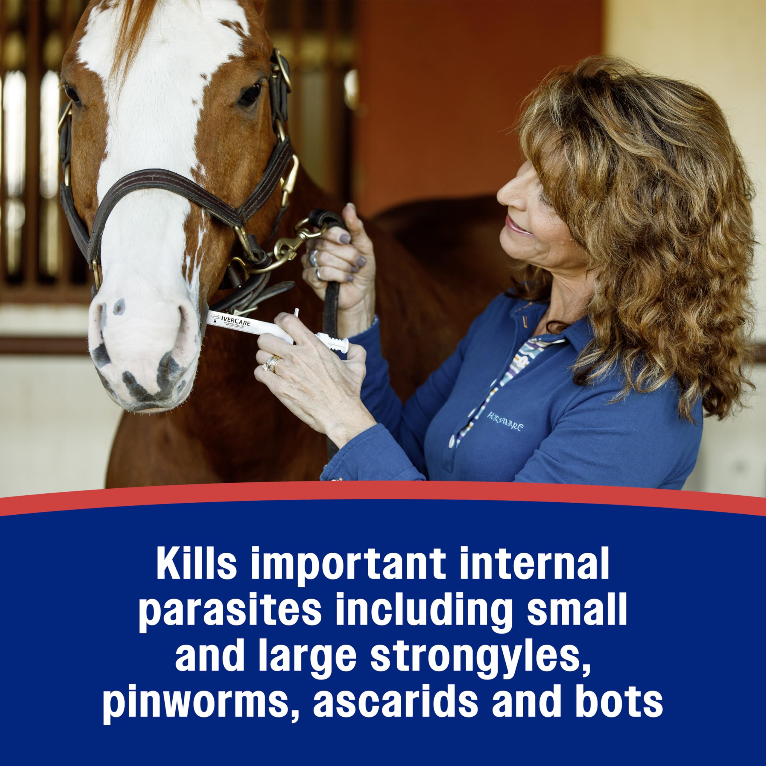 Farnam IverCare (ivermectin Paste) 1.87% for Horses, Anthelmintic and Boticide, 0.21 Ounces, Horse Dewormer, Ivermectin Apple-Fl