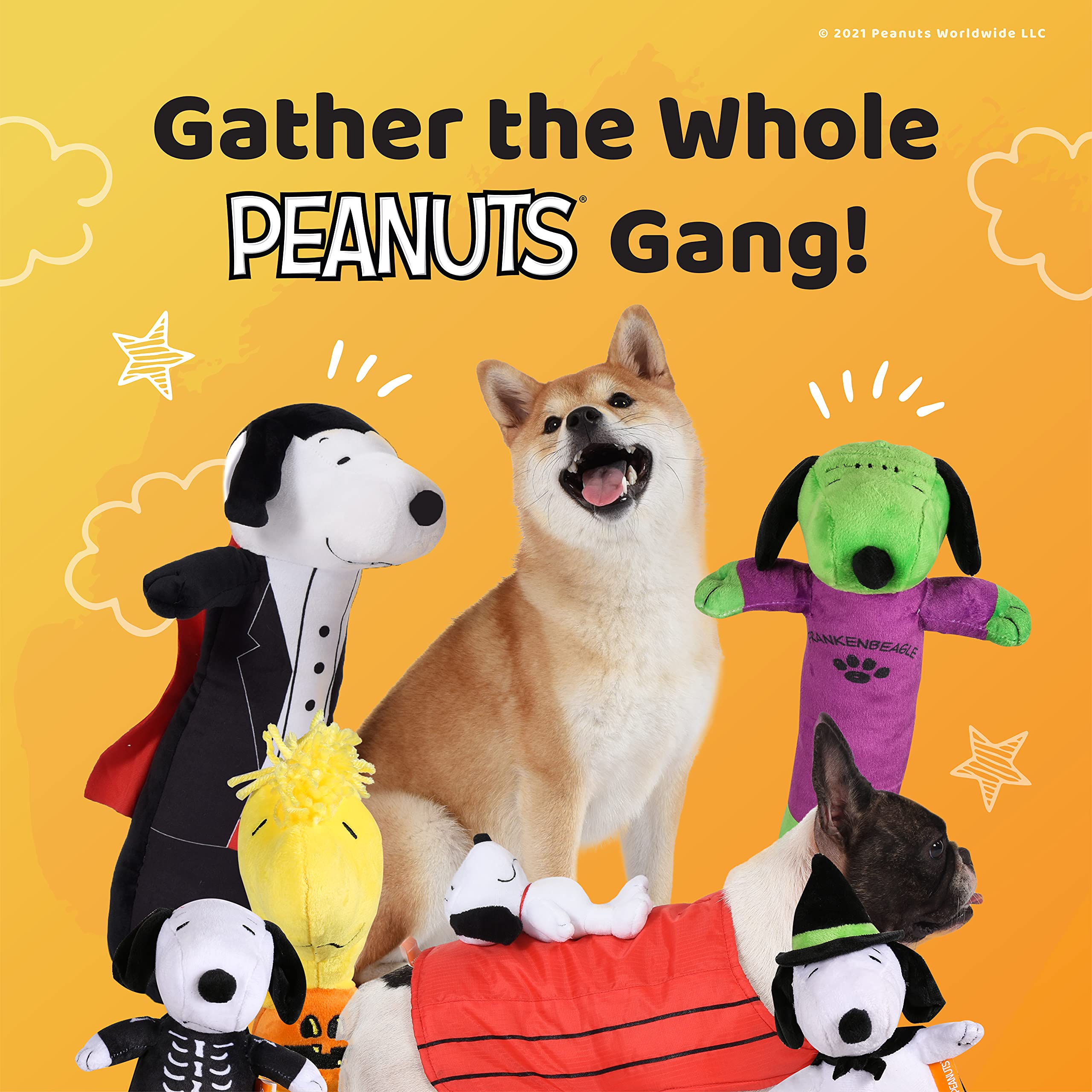 Peanuts For Pets 24' Charlie Brown Halloween Snoopy Dracula Bobo Body Plush Figure Dog Toy With Squeaker | Snoopy Plush Dog Toys, Halloween Dog Toys | Squeaky Dog Toys - Stuffed Dog Toys For All Dogs