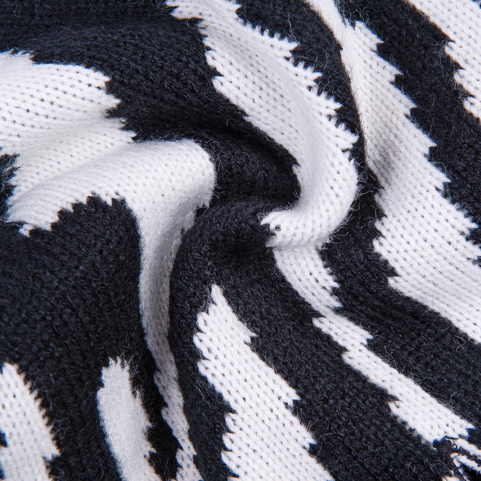 Cutebone Turtleneck Dog Sweaters For Large Dogs Zebra Knit Pullover Pet Winter Clothes Fall Dog Sweater With Harness Hole