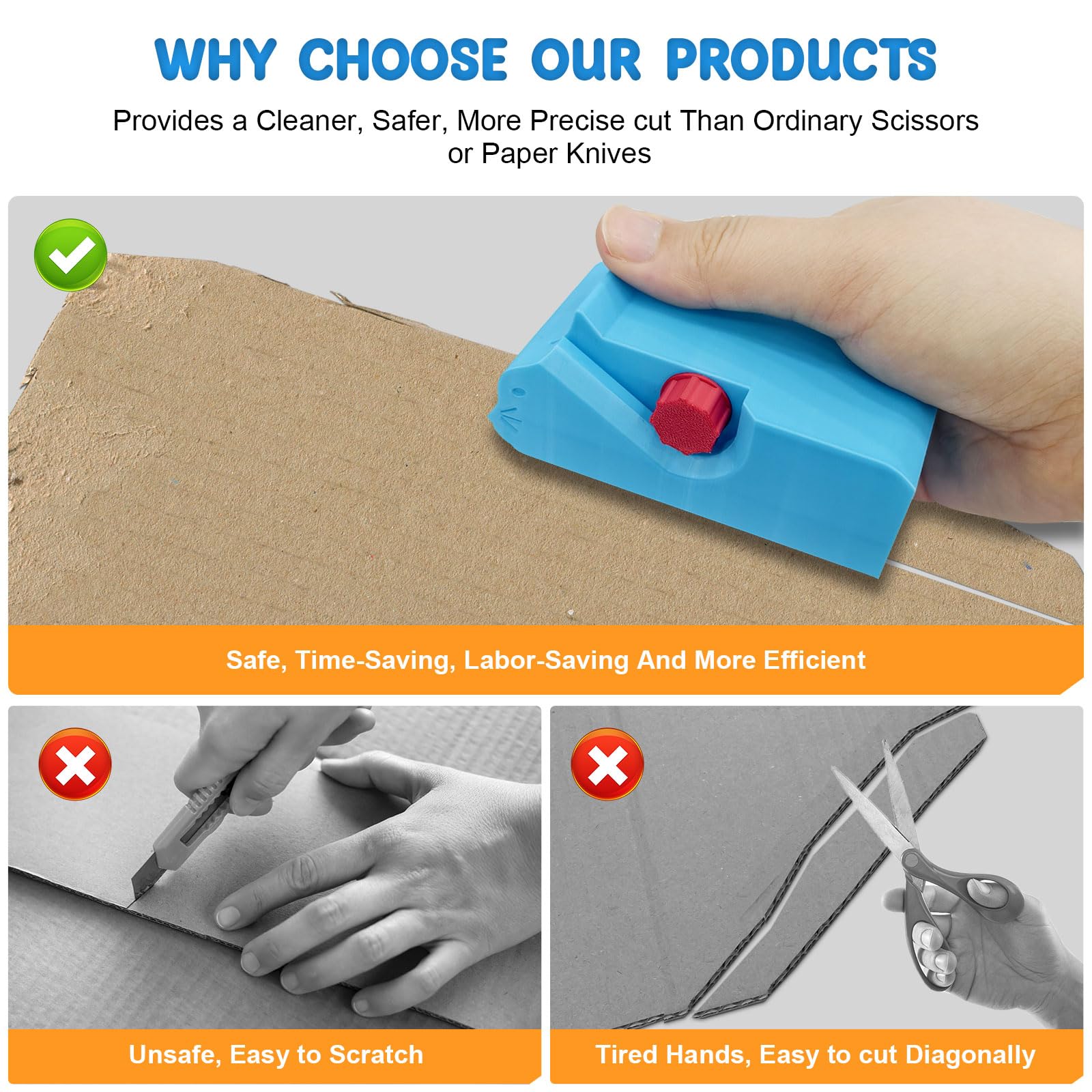 Lzslamp Cardboard Cutter For Cat Scratchers, Handheld Cardboard Cutter Tool Handmade Diy Cardboard Strip Cutter For Cat Lovers -
