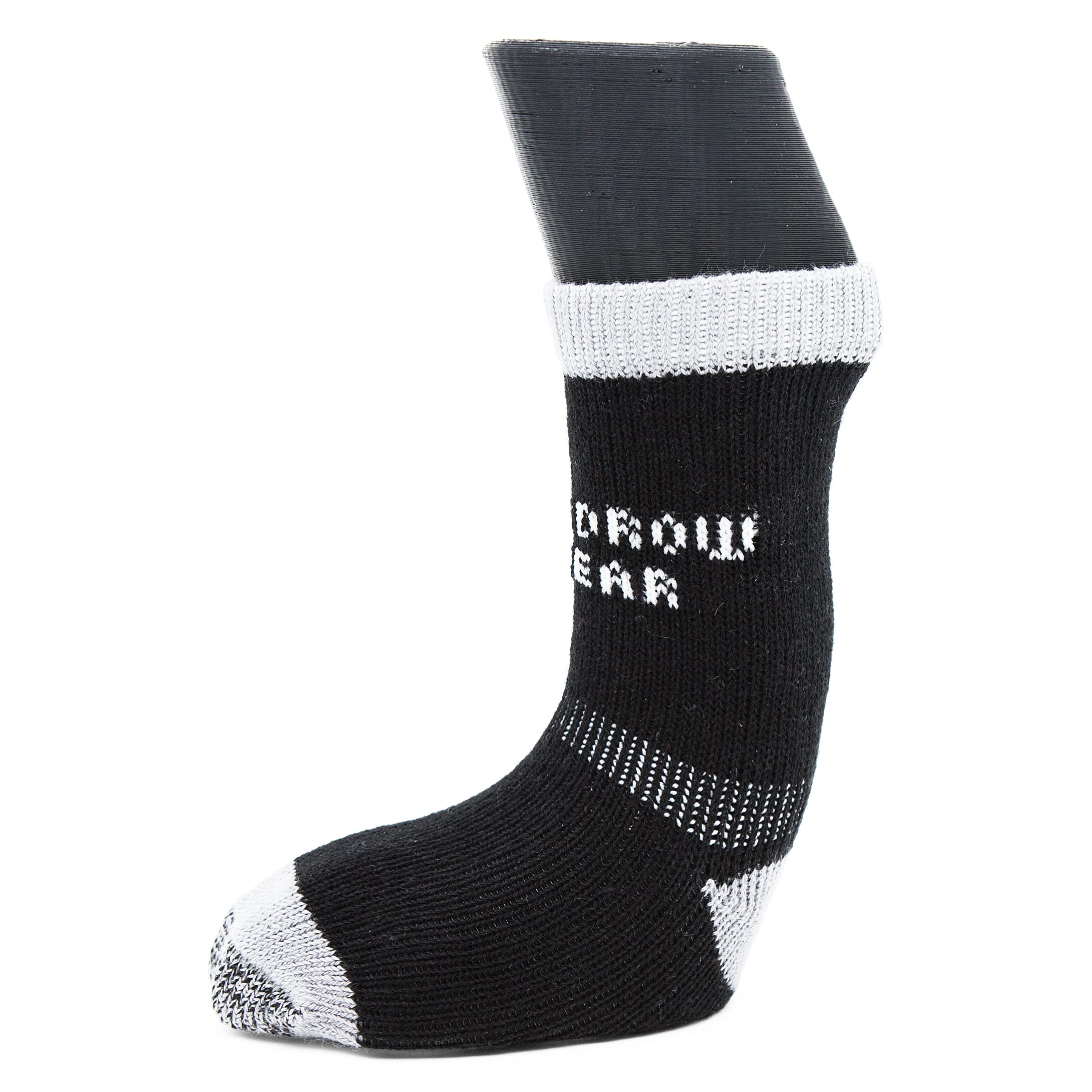 Woodrow Wear, Power Paws Greyhound Edition Advanced Dog Socks, Black Grey, XL, Fits 95-120 pounds