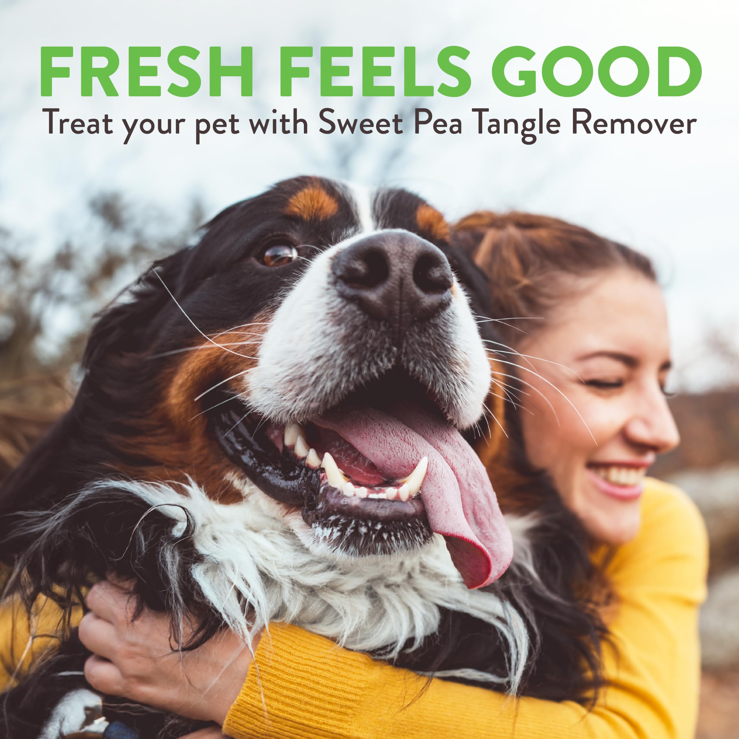 Tropiclean Sweet Pea Cat & Dog Detangler Spray Dematting | Dog Conditioner Spray Derived From Natural Ingredients | Made In The Usa | 1 Gallon