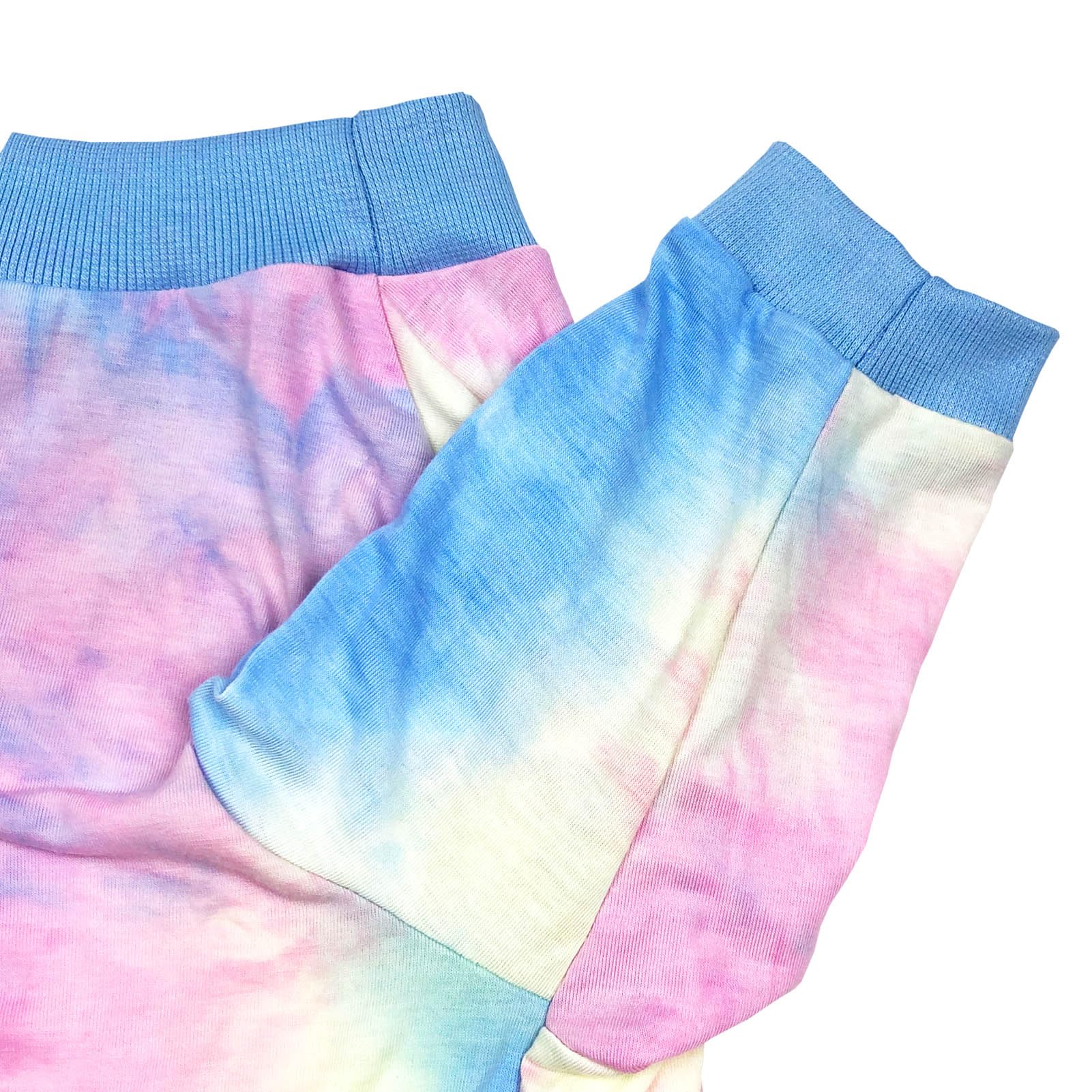 D.E.E Cotton Dog Shirts Large Tie Dye Dog Clothes Lightweight Girl Boy Big (Blue, 3X-Large)