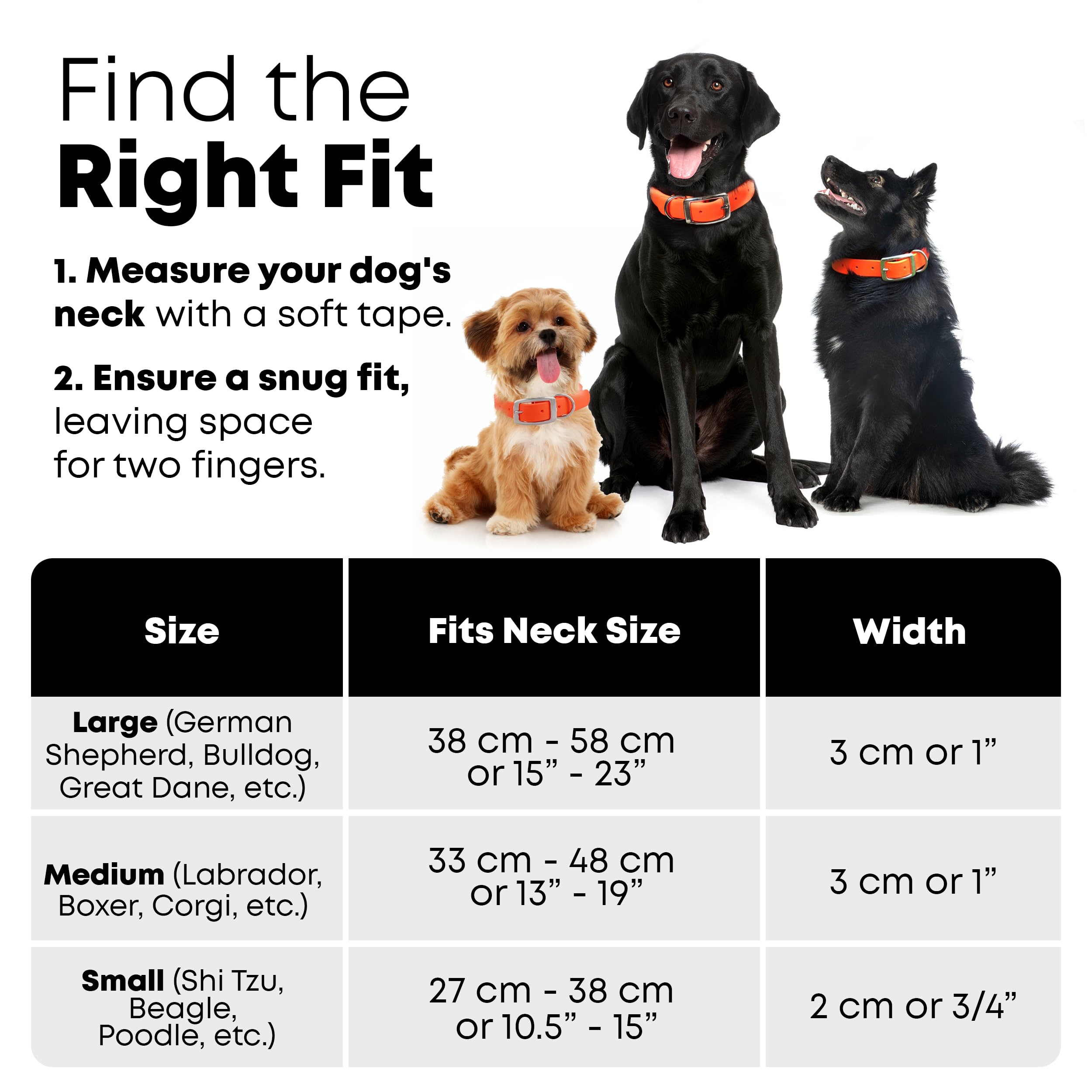 Regal Dog Products Medium Orange Reflective Dog Collar And Leash Set - Waterproof Biothane Dog Collar With Heavy Duty D Ring, Center Ring & 5'Ft Leash For Training - Other Sizes For Small & Large Dogs