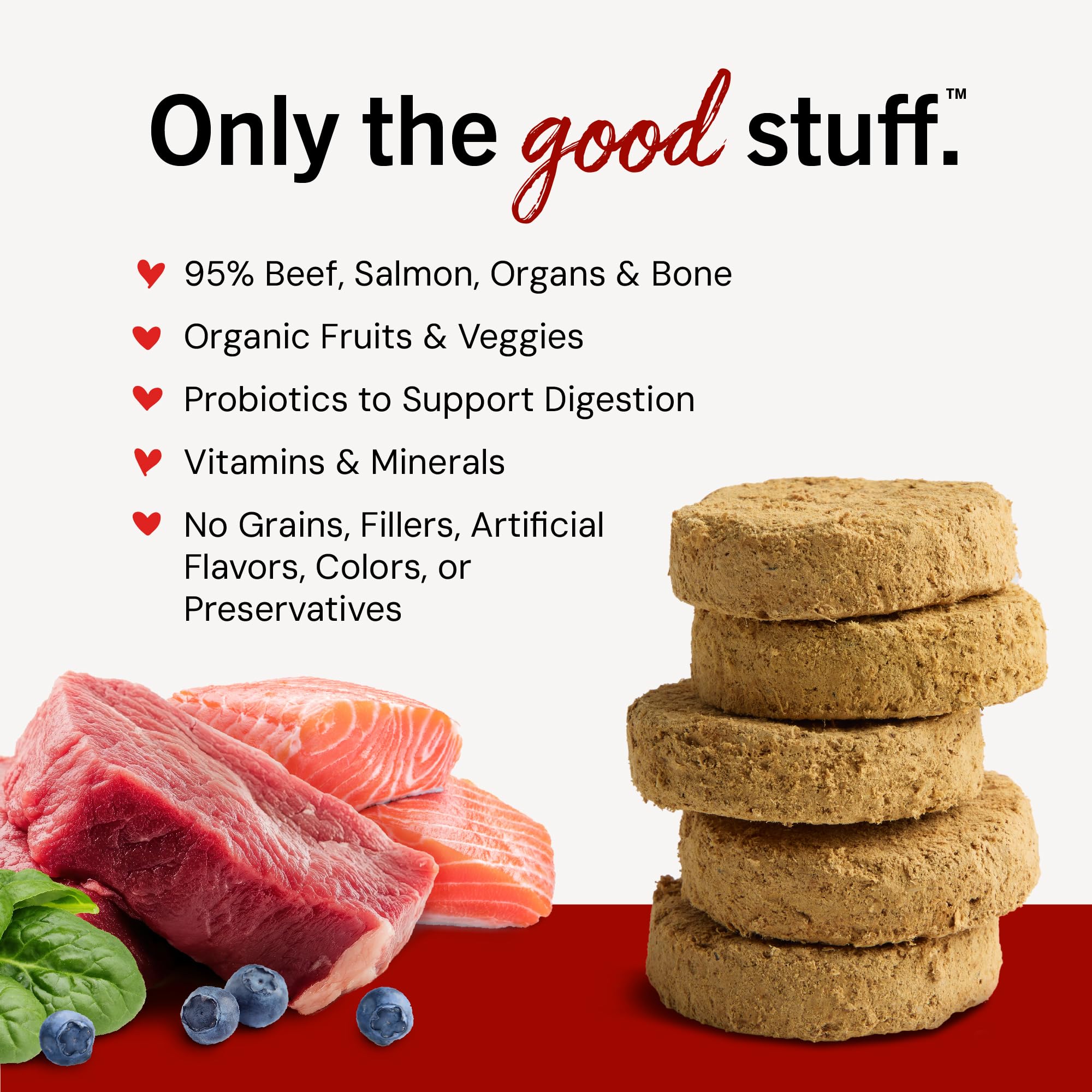 Stella & Chewys Freeze Dried Raw Dinner Patties - Crafted for Puppies - Grain Free, Protein Rich Perfectly Puppy Beef & Salmon