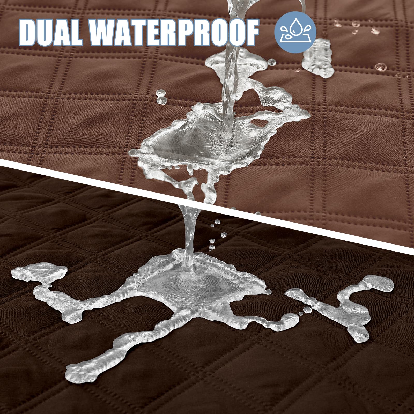 Smiry Waterproof Dog Blanket, Reversible Dog Bed Cover Pet Blanket, Soft Pet Couch Covers For Sofa Washable, Bed Couch Sofa Furniture Protector For Puppy Cat Kids (30'X70', Brown/Chocolate)