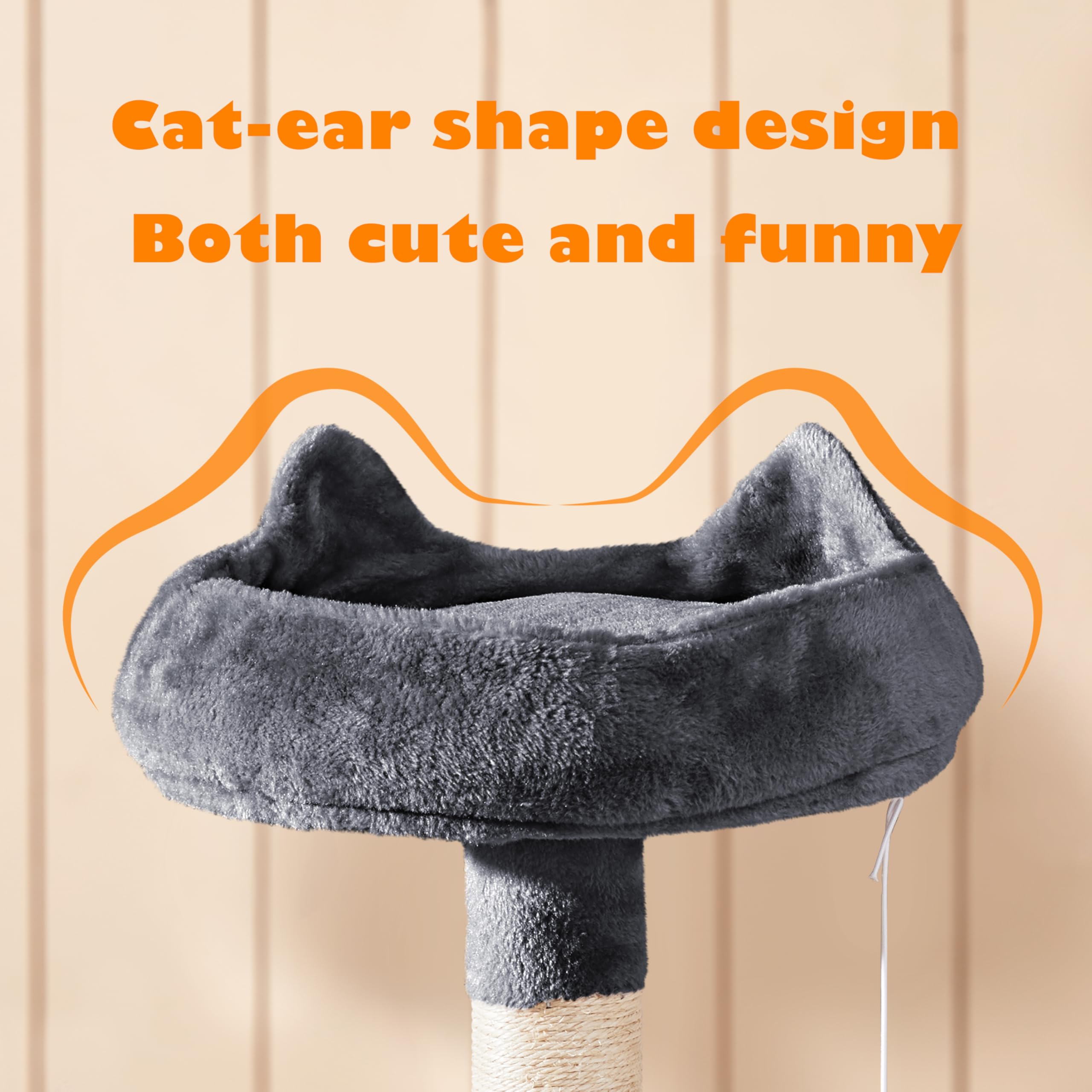 Yaheetech 70.5' H Cat Tower, Multi Level Cat Tree Kitten Condo With 2 Condos & 2 Foam-Padded Perches & Scratching Post & Fur Ball For Medium/Large Cats