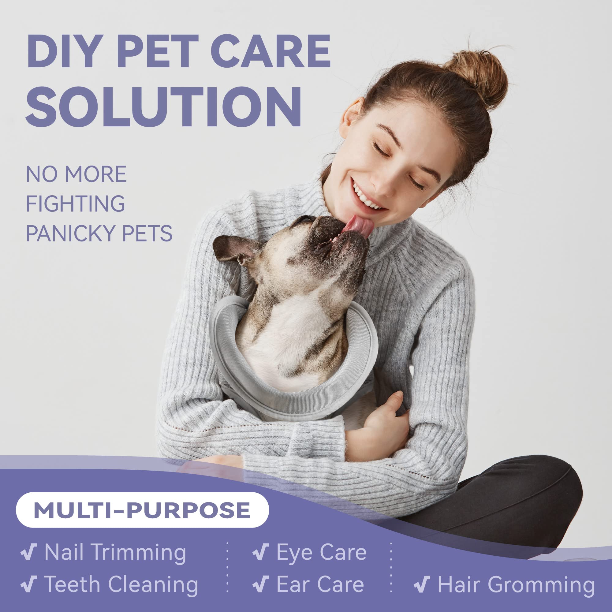 Loflaze Dog Grooming Hammock Harness For Dogs & Cats With Pet Nail Clipper Trimmer - Cat Hanger Sling For Trimming Clipping Nail