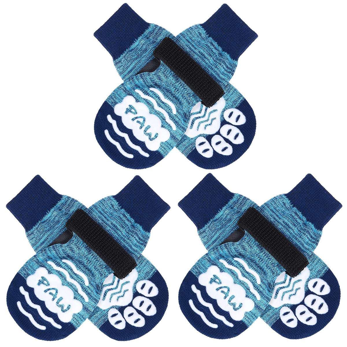 Beautyzoo Anti Slip Dog Socks For Small Medium Large Dogs,Paw Protector With Grips For Hardwood Floor Hot/Cold Pavement,Traction