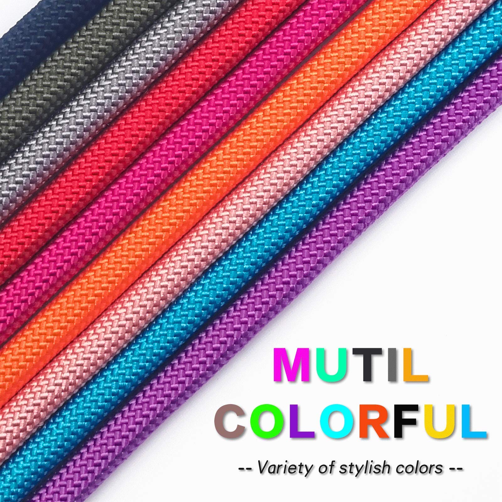 Strong Slip Rope Dog Training Leash (4Ft) - Heavy Duty Durable Braided Nylon Lead With Rubber Stopper & Padded Handle - No Pull Walking Climbing For Medium Large Dogs (Pink, 1/2' X 4Ft)