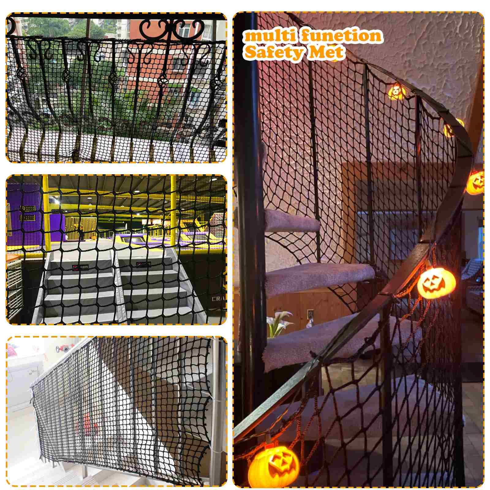 Balcony Netting for Pets,Apartment,Stair,Trampoline,Playground,Child Safety Rope Net,Driveway Net for Kids Safety,Baseball Softb