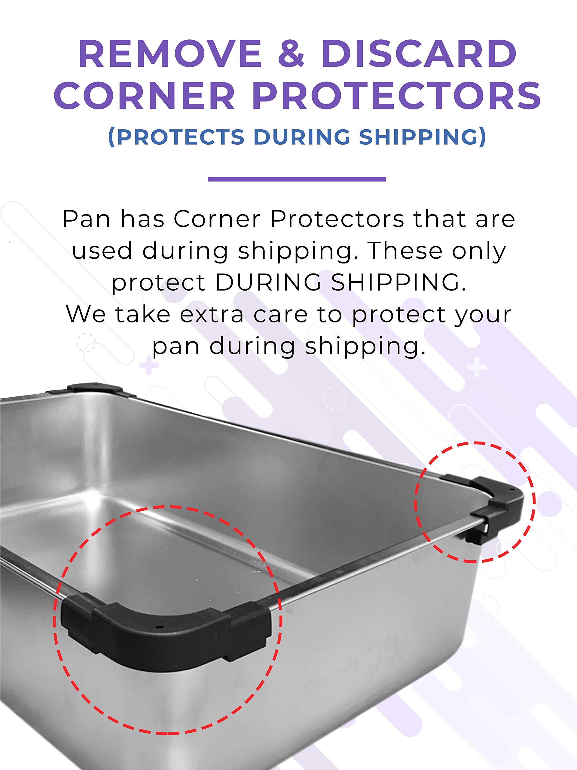 iPrimio XL Stainless Steel Litter Box with Enclosure - High-Sided, Easy Cleaning Litter Box for Big Cats, 1 Pan