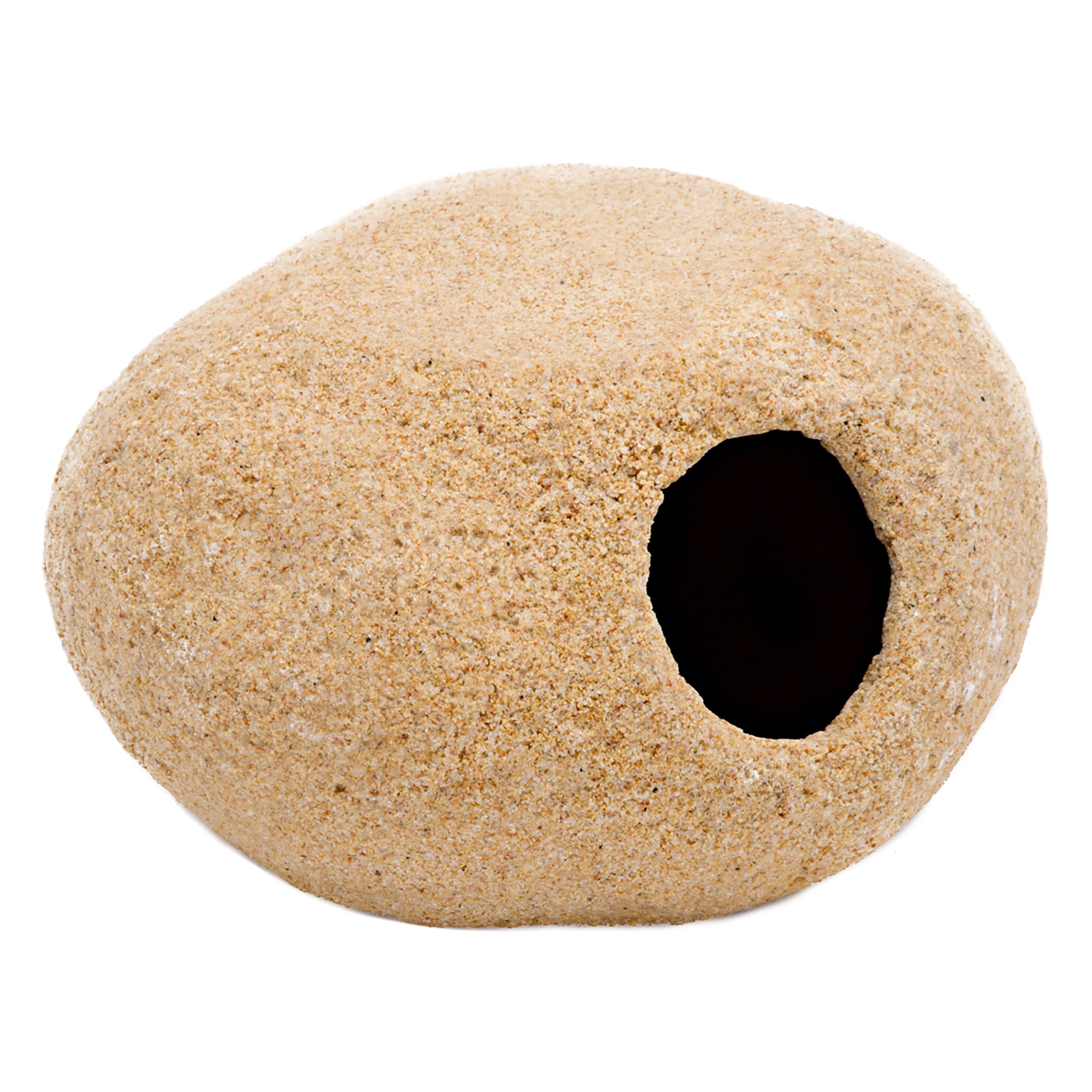 Penn-Plax Granite Stone Terrarium Decoration And Hideaway For Reptiles And Fish– Realistic Appearance And Texture – Large