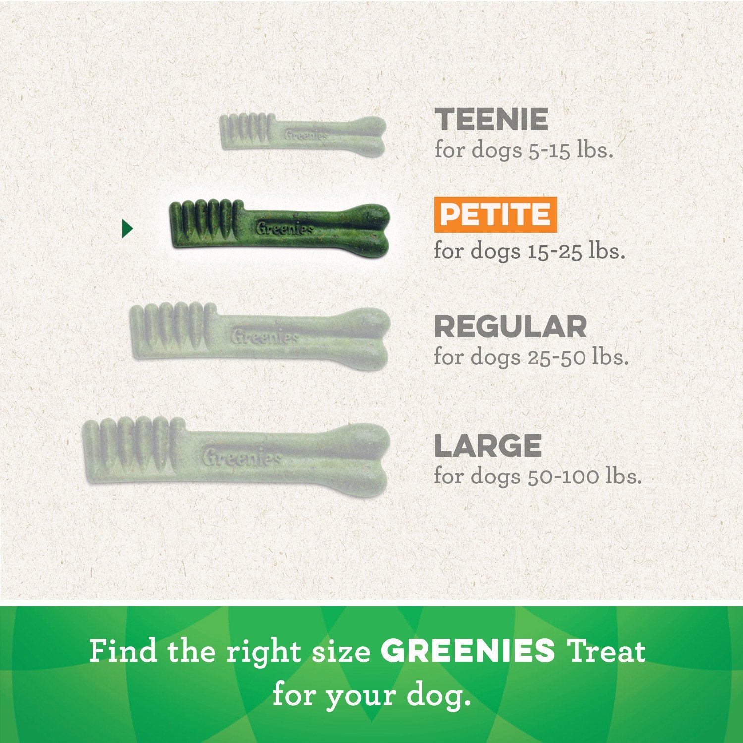 Greenies Original Petite Natural Dental Care Dog Treats, 6 oz. Pouch (10 Treats)