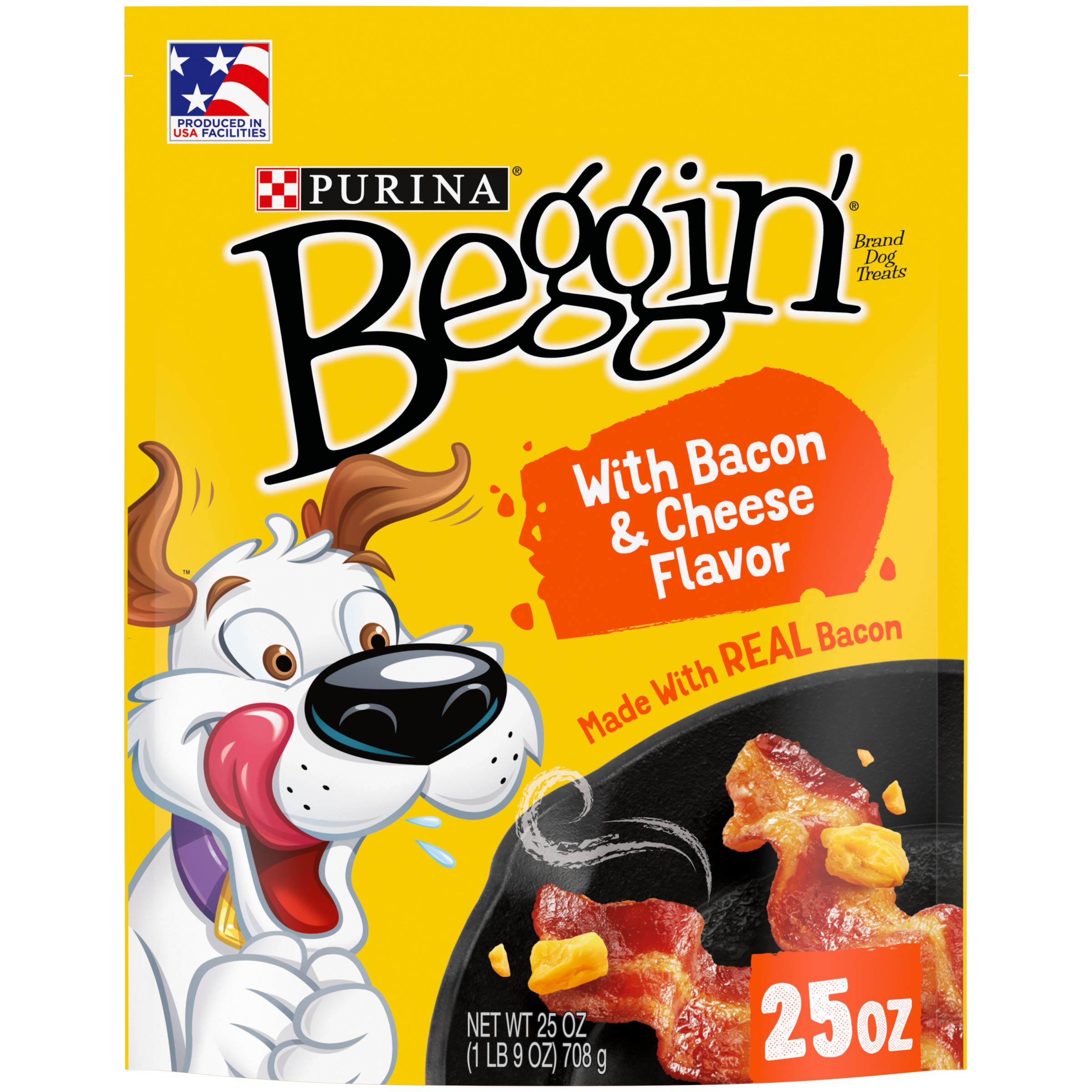 Purina Beggin Strips With Real Meat Dog Training Treats With Bacon and Cheese Flavors