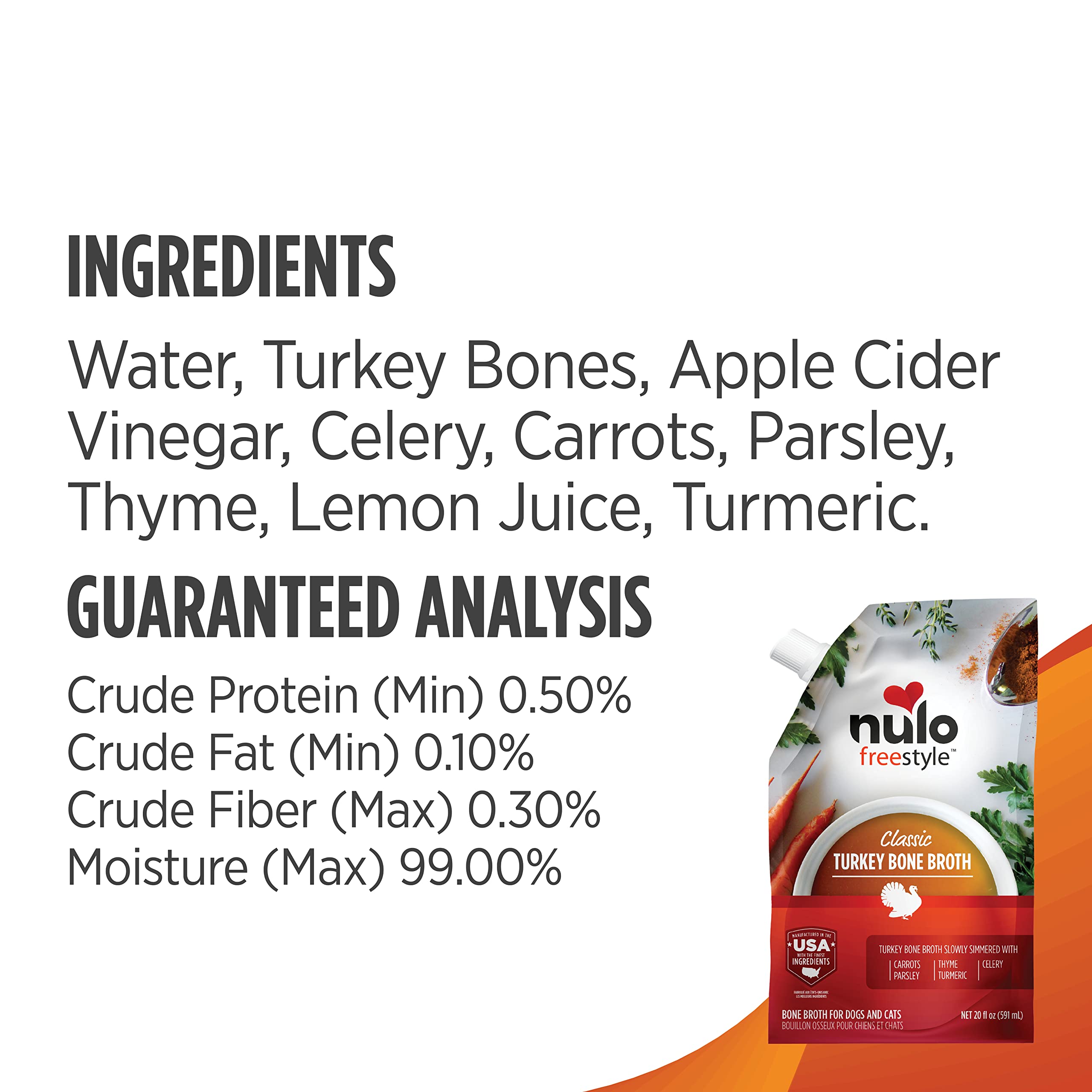 Nulo Freestyle Bone Broth, Premium Food Topper for Cats and Dogs, with Collagen and Chondroitin Sulfate to Help Boost The Qualit