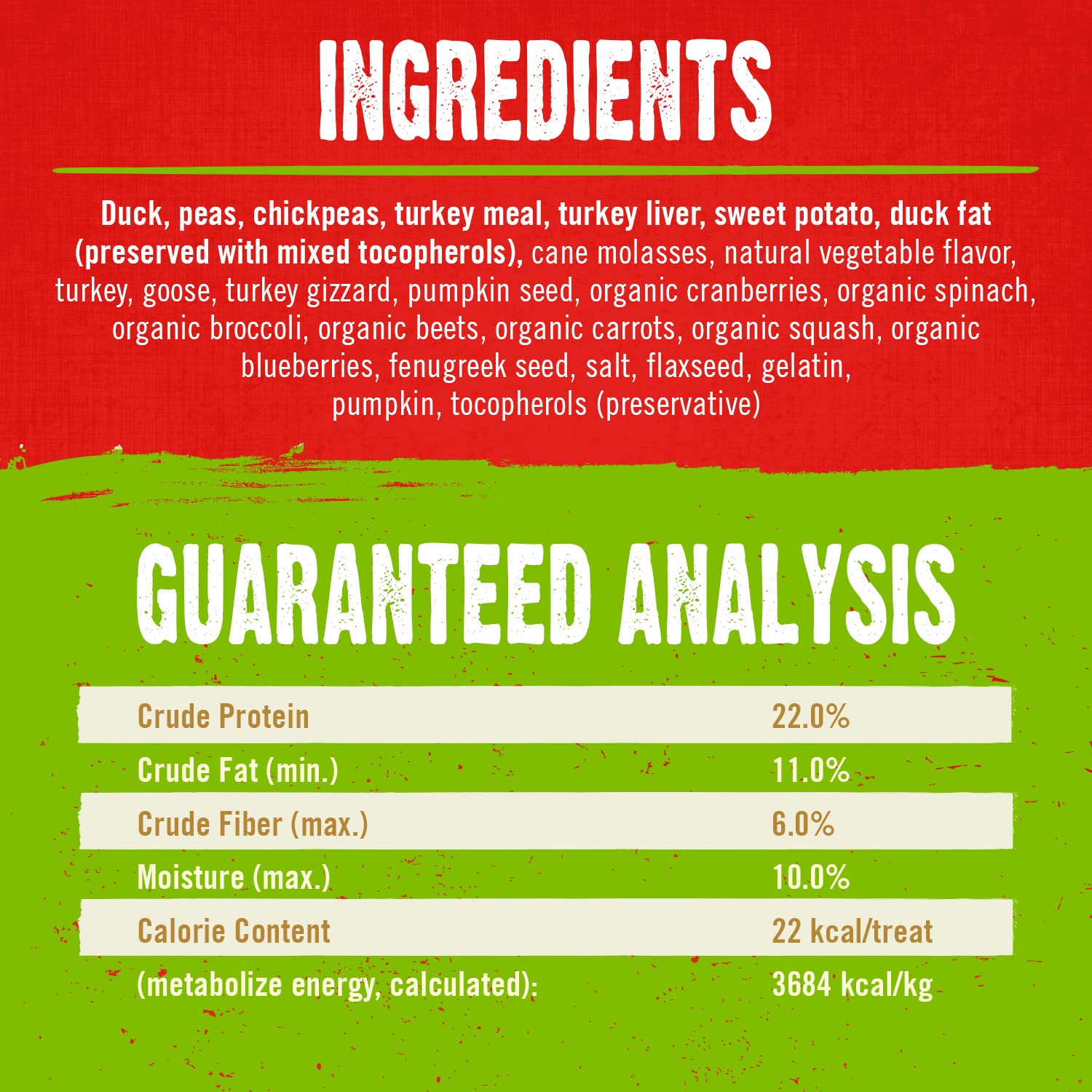 Stella & Chewys Freeze-Dried Raw Coated Dog Biscuits - Cage-Free Duck Recipe - Protein Rich, Grain Free Dog & Puppy Treat - Gre