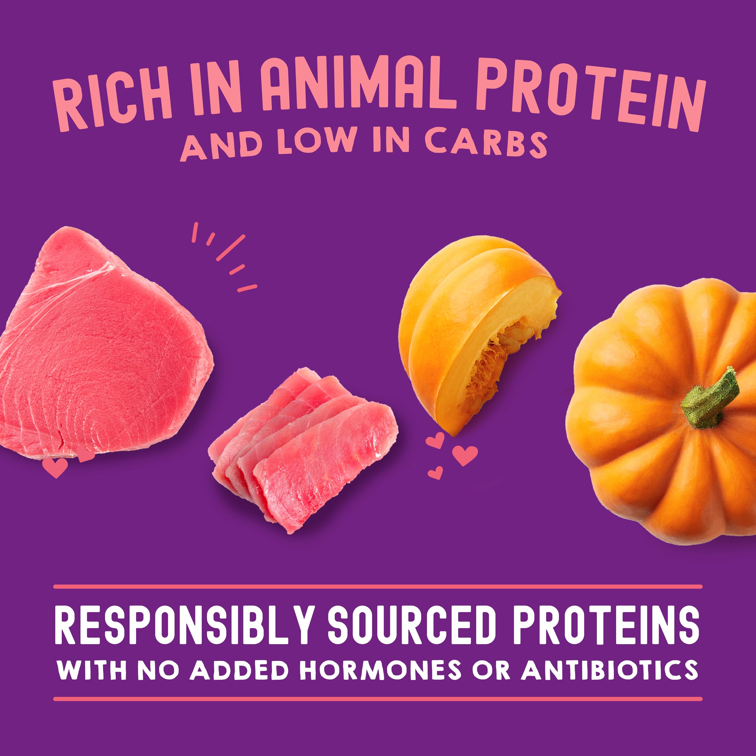 Stella & Chewys Carnivore Cravings Wet Cat Food - Premium Pouches - Grain Free, High Protein Tuna & Pumpkin - Perfect For Picky