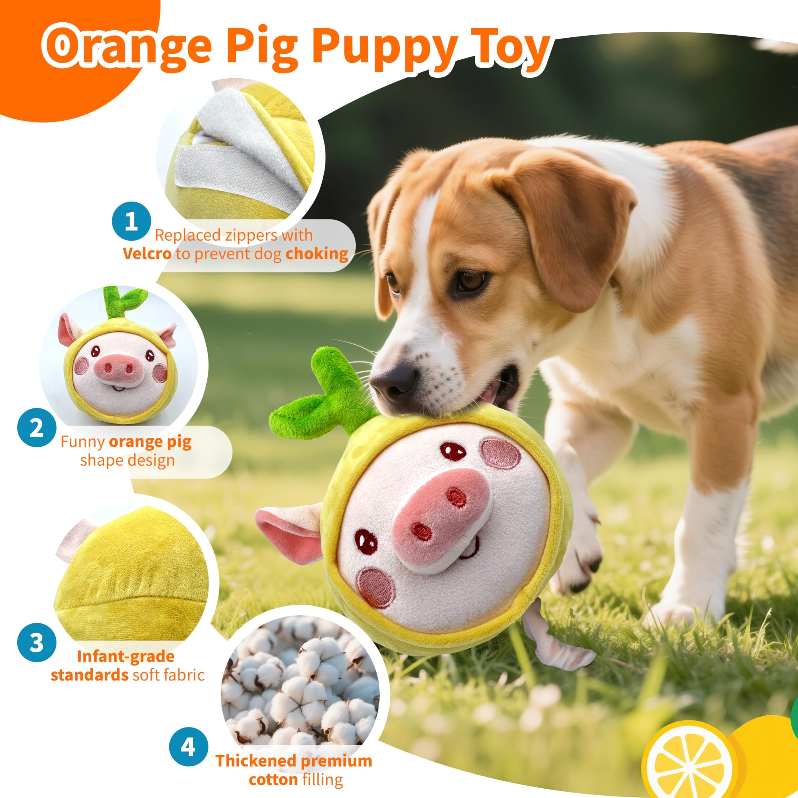 Hanarook Interactive Dog Toys, Moving Squeaky Dog Toy Ball, Rechargeable Bouncing Rolling Puppy Ball Toy With Jumping Music Talk
