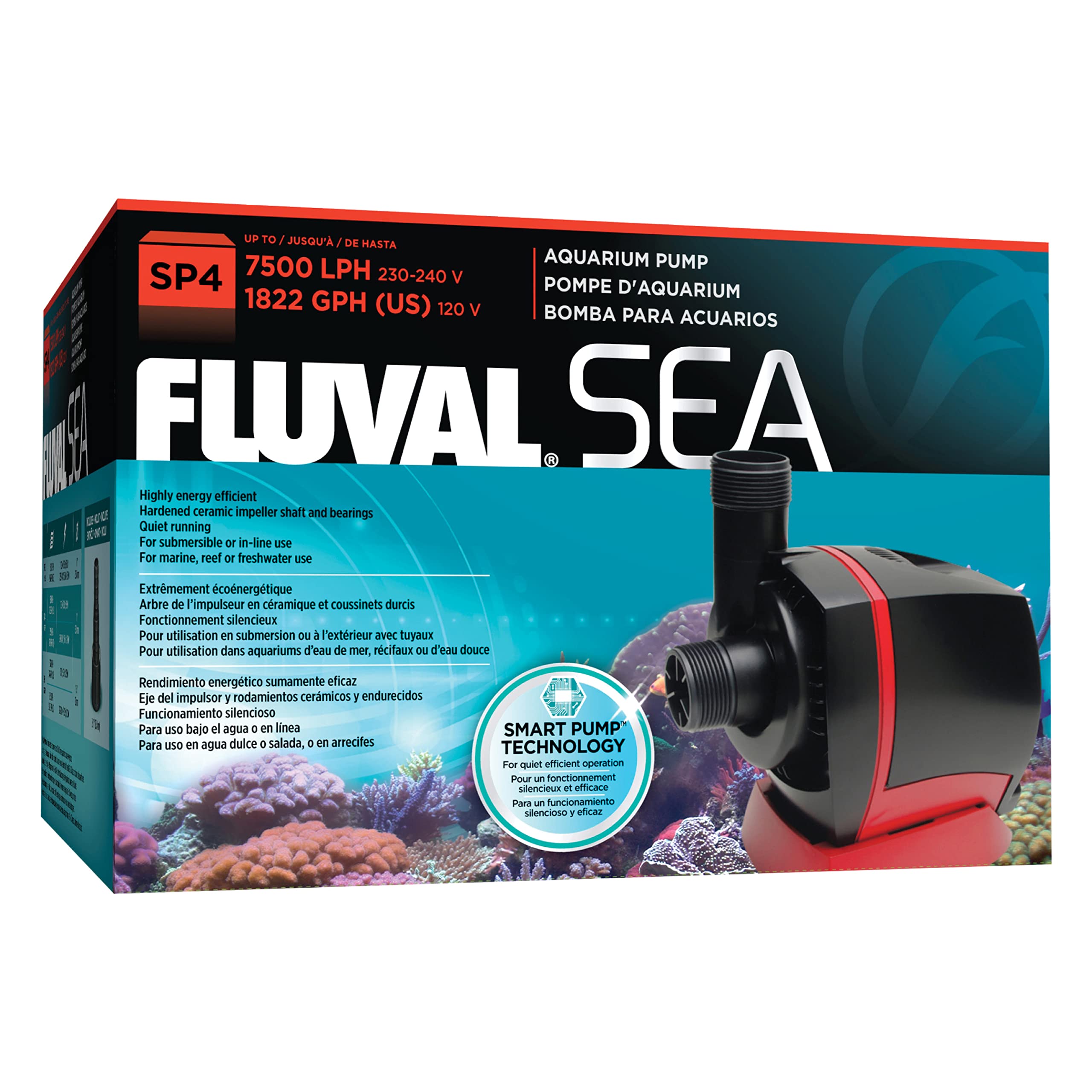 Fluval Sea Sp4 Sump Pump For Freshwater & Saltwater Aquariums, 14337