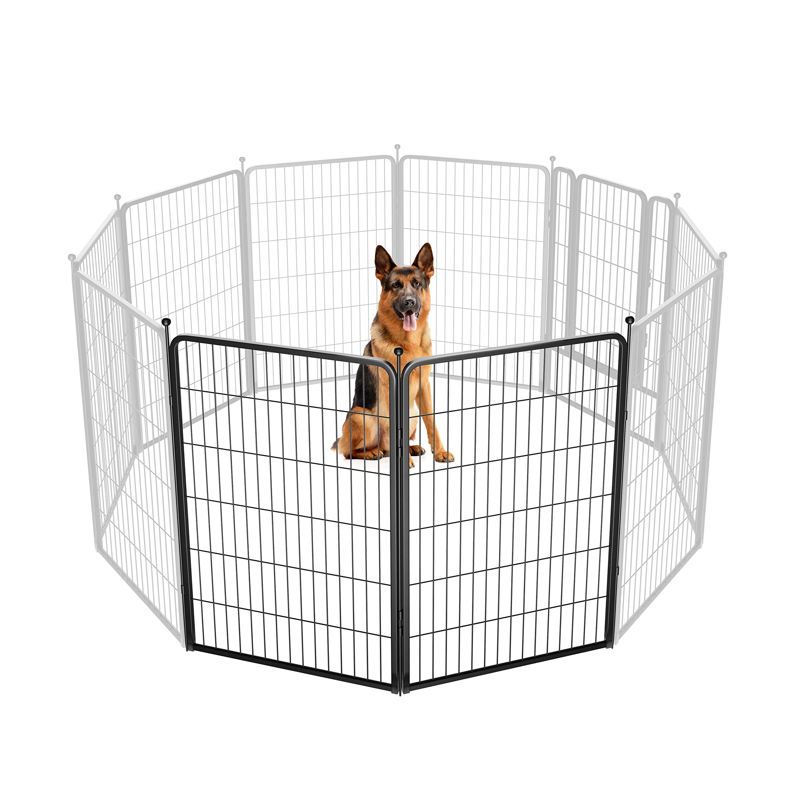 Fxw Rollick Dog Playpen For Yard, Rv Camping, 45 Inch 2 Panels For Large Dogs│Patented