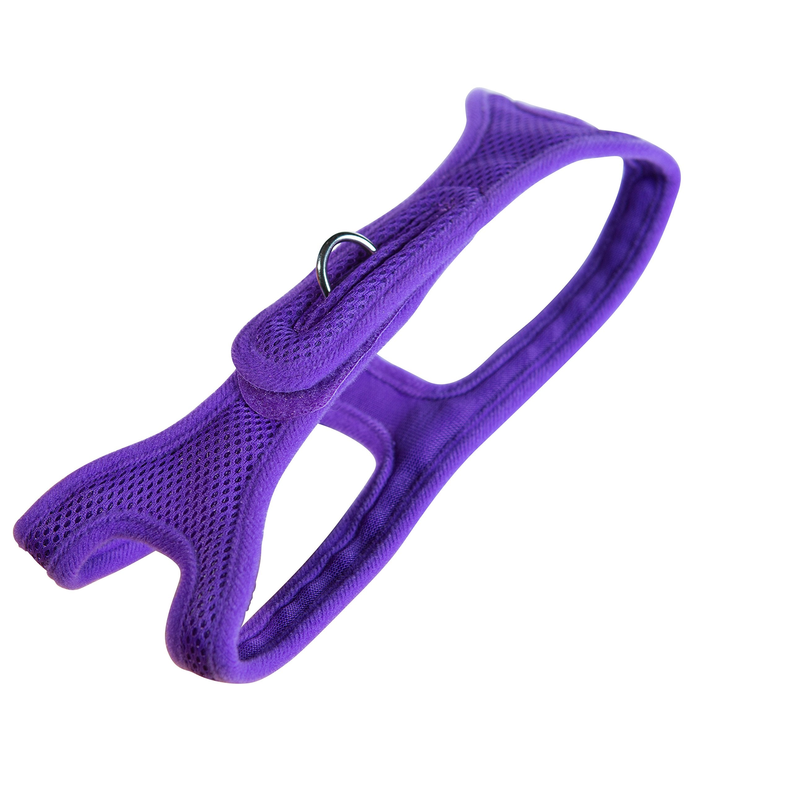 ChokeFree Velpro Mesh Pet Shoulder Harness Collar, 16'', Purple