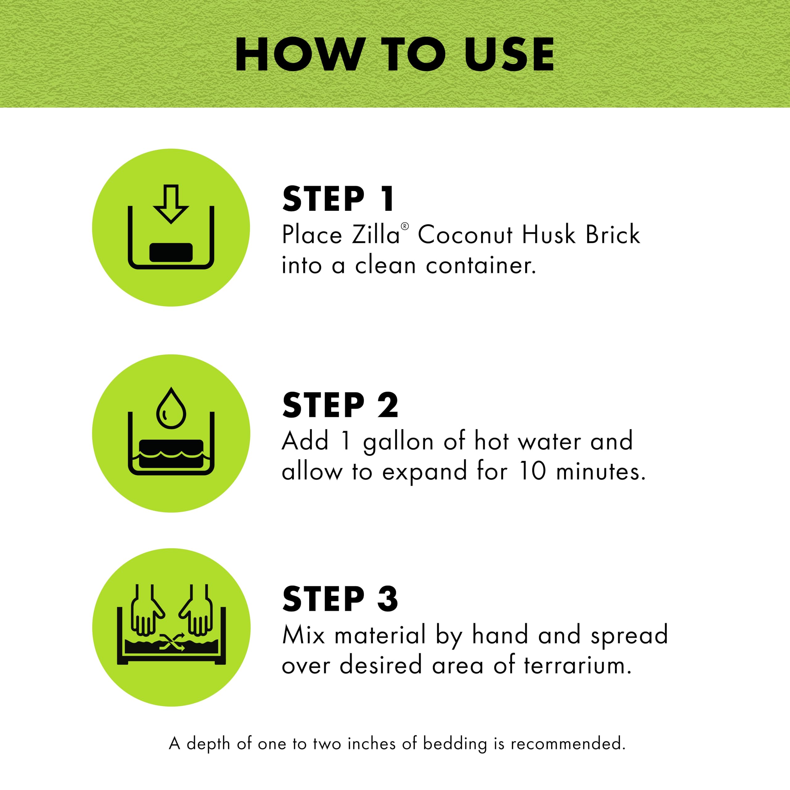 Zilla Coconut Husk Brick, Organic Bedding For Reptiles, Made With 100% Coconut Fiber, Ideal For Tropical Habitats And Egg Incubation