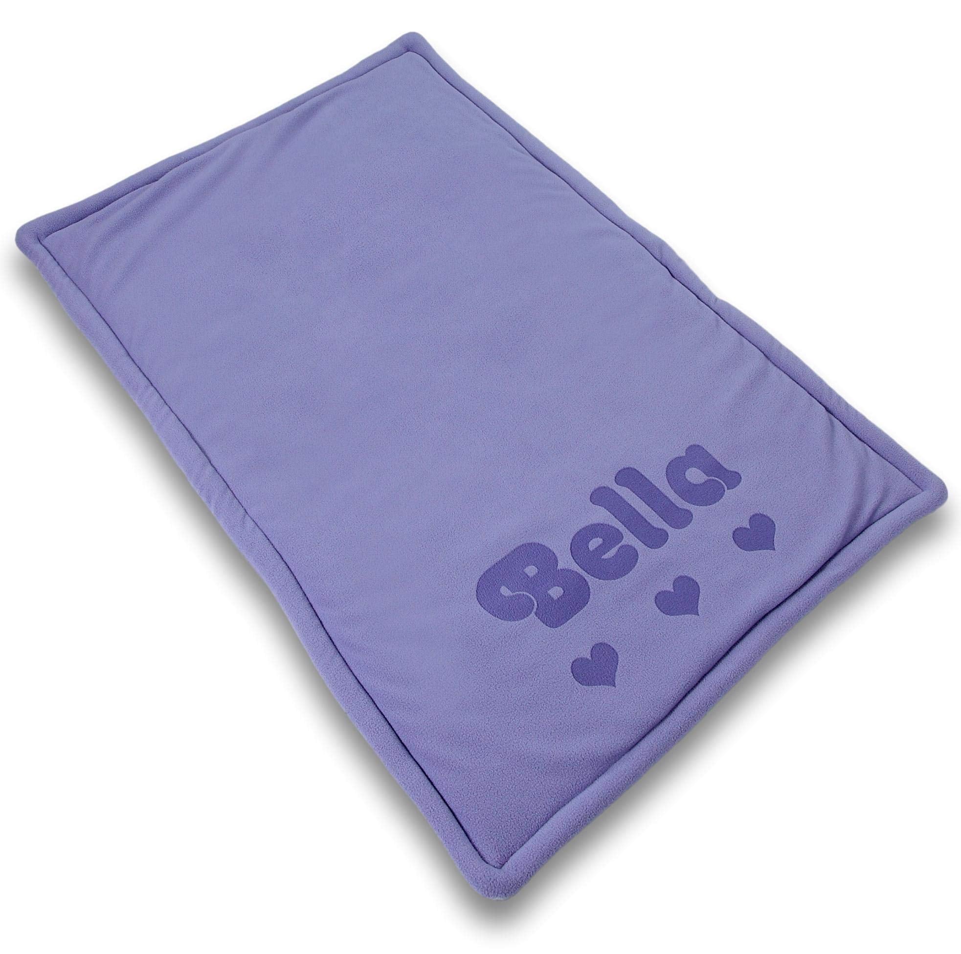 Custom Catch Personalized Dog Mat - Gift For Crate Cushion, Puppy Sleeping Blanket, Kennel Bed Pad - Extra Large - Xl - Gray, Purple, Blue, Maroon, Beige