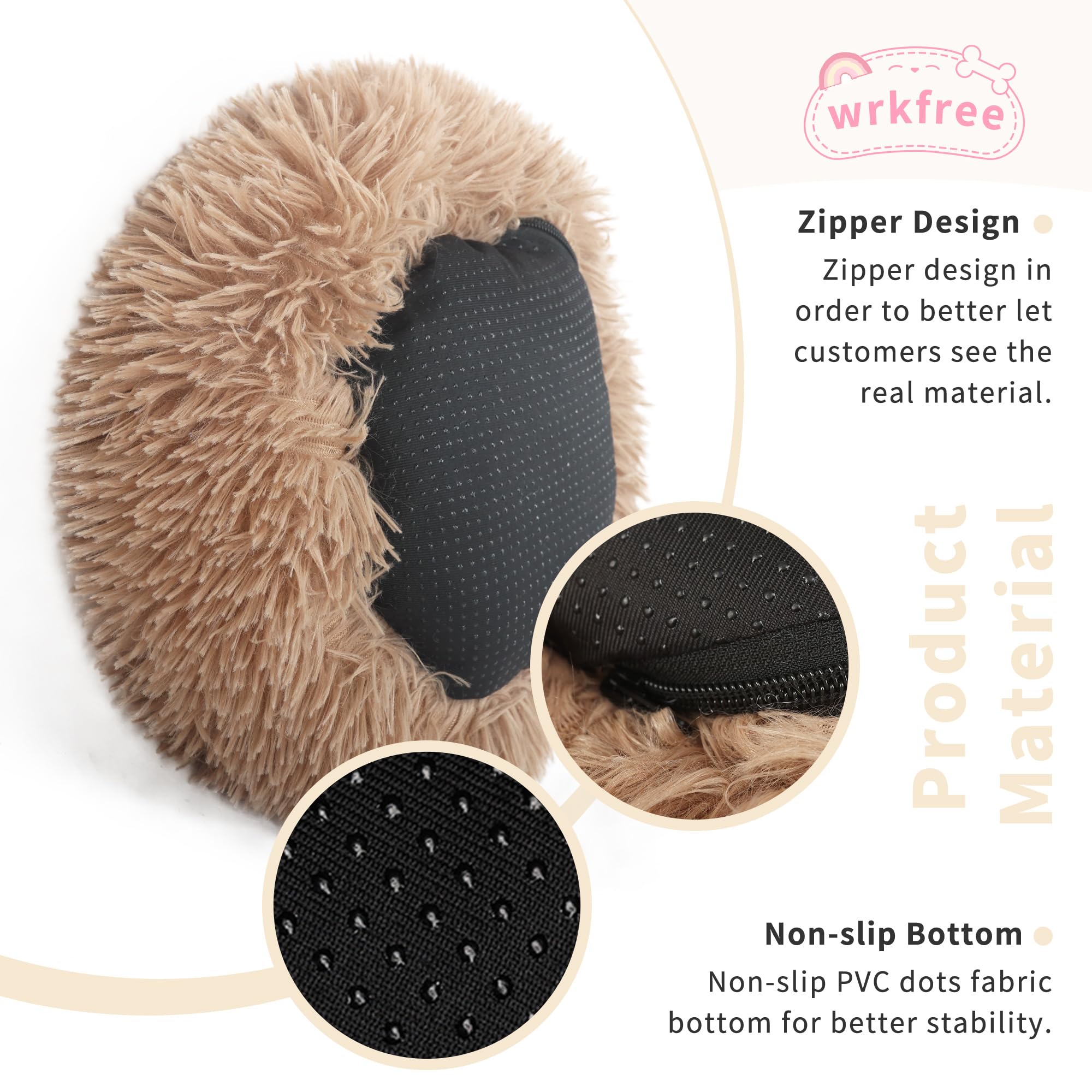 wrkfree Rabbit Bed for Indoor Bunnies Guinea Pig Bed for Guinea Pig, Bunny, Chinchilla, Ferret, Rabbit and Other Small Pets Brow