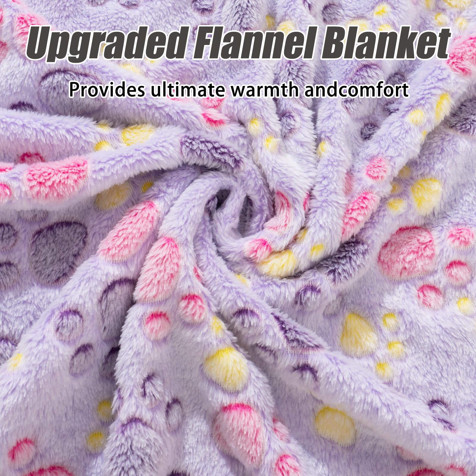 Rezutan Dog Blankets 3 Pack Large Medium Dog Cat Soft Fuzzy Washable Comfort Flannel Fuzzy Soft Pet Blankets, 41 X 31 Inch,Tan/P