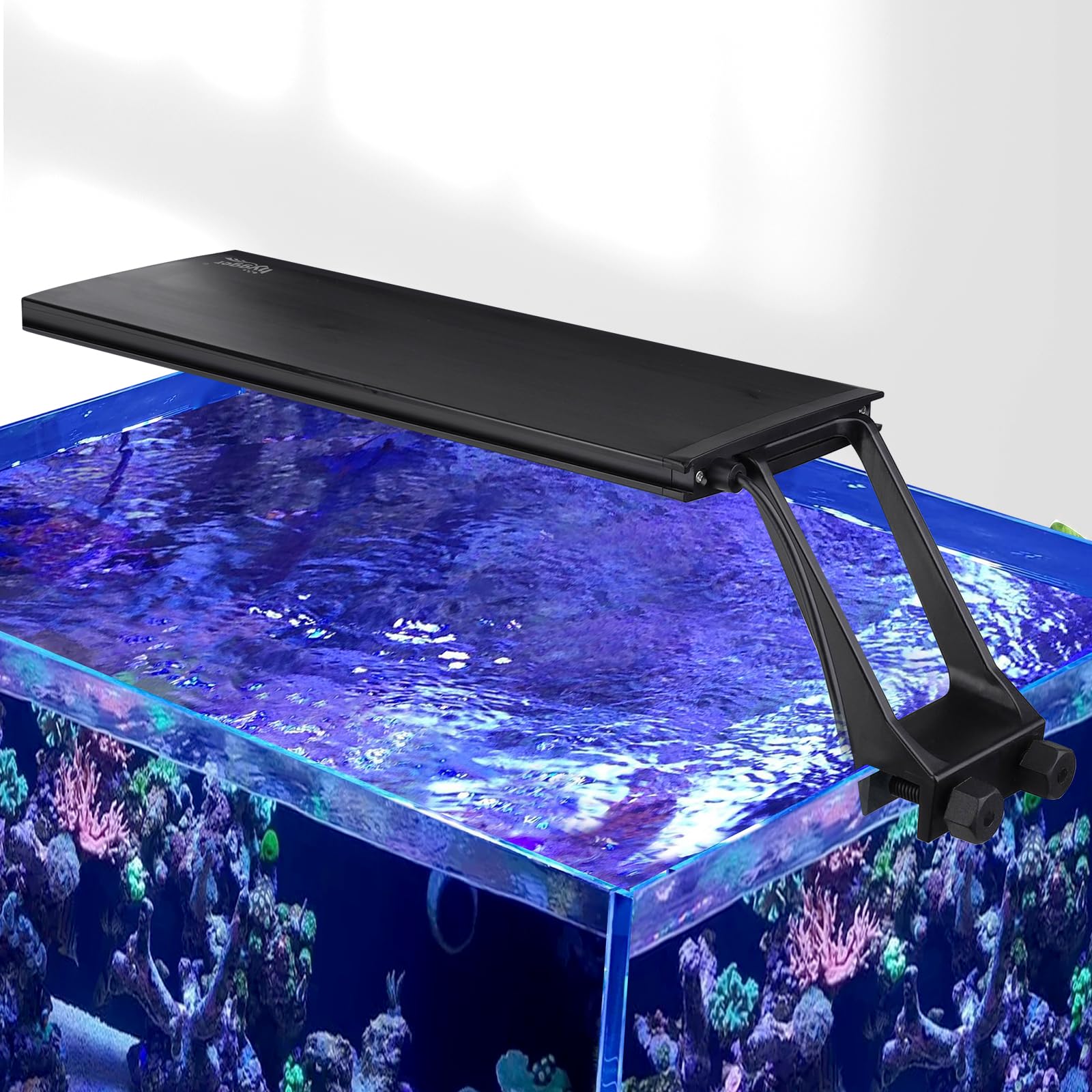 hygger Clip On 24/7 Saltwater Aquarium LED Light, 22W Sunrise-Daylight-Moonlight Mode and DIY Mode, Adjustable Timer Adjustable 