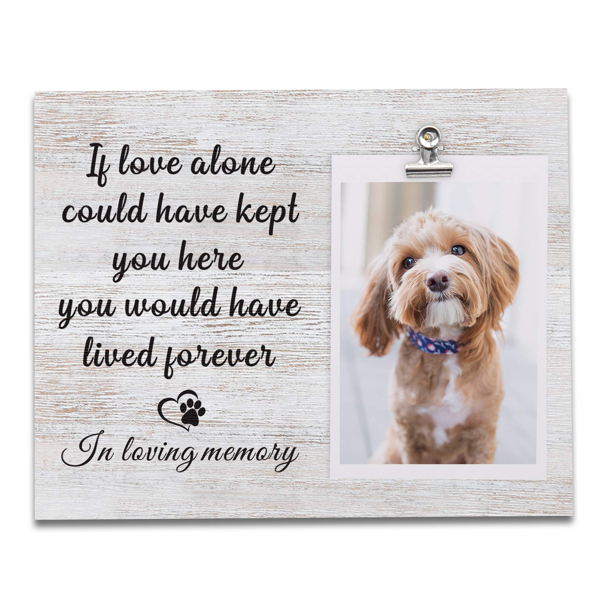 Fdfhome Dog And Cat Memorial Gifts, Sentiment Picture Frame, Sympathy Gifts For Loss Of Dog, Pet Remembrance Gift, Dog Footprint, Pet Loss Gifts (Pet Memorial -1)
