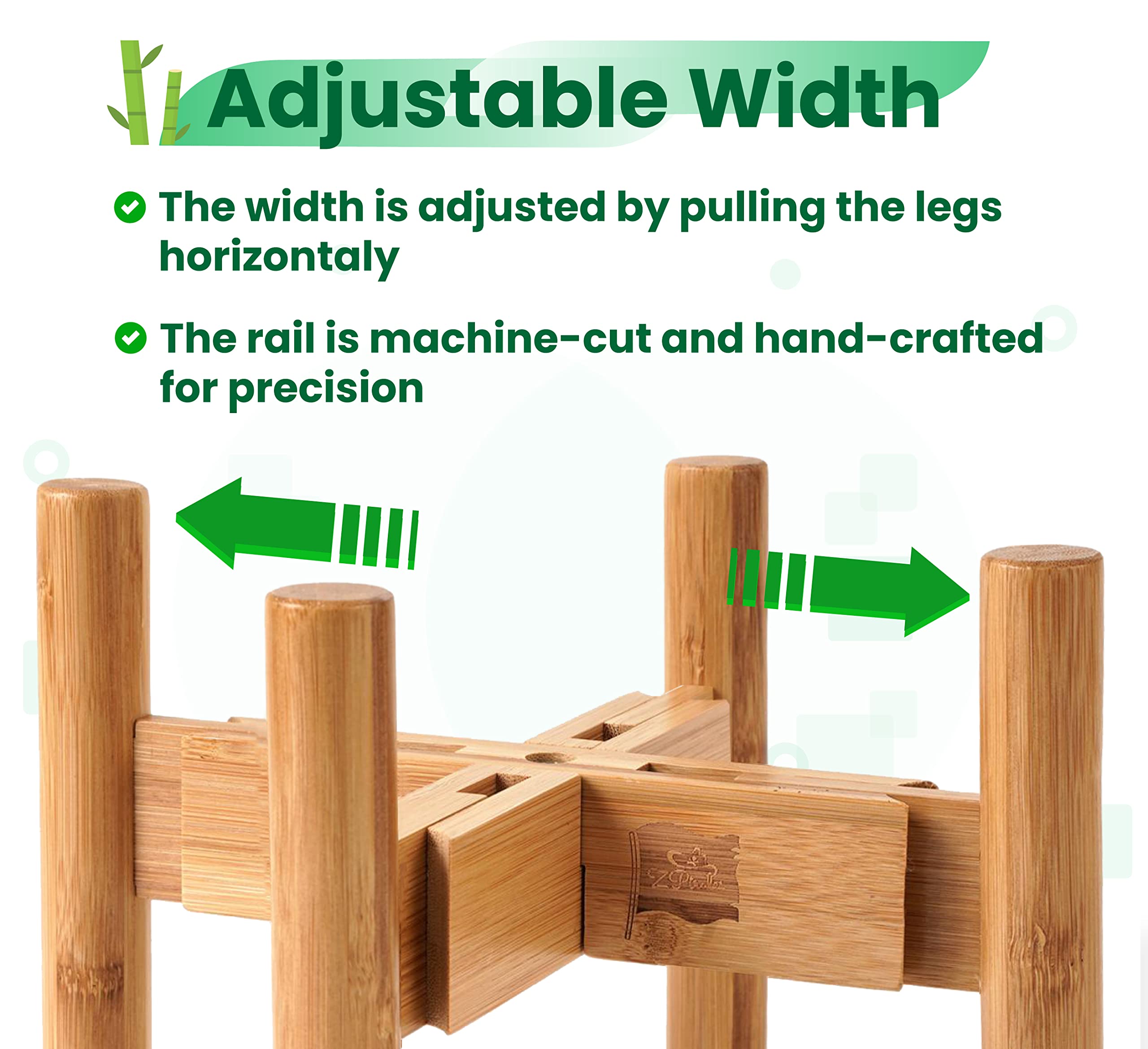 Dog Bowl Stand [Height 8-inch] - Expandable Width - Ideal for Small-Medium Breeds with Withers Heights of 12 to 16-inch, Like Be