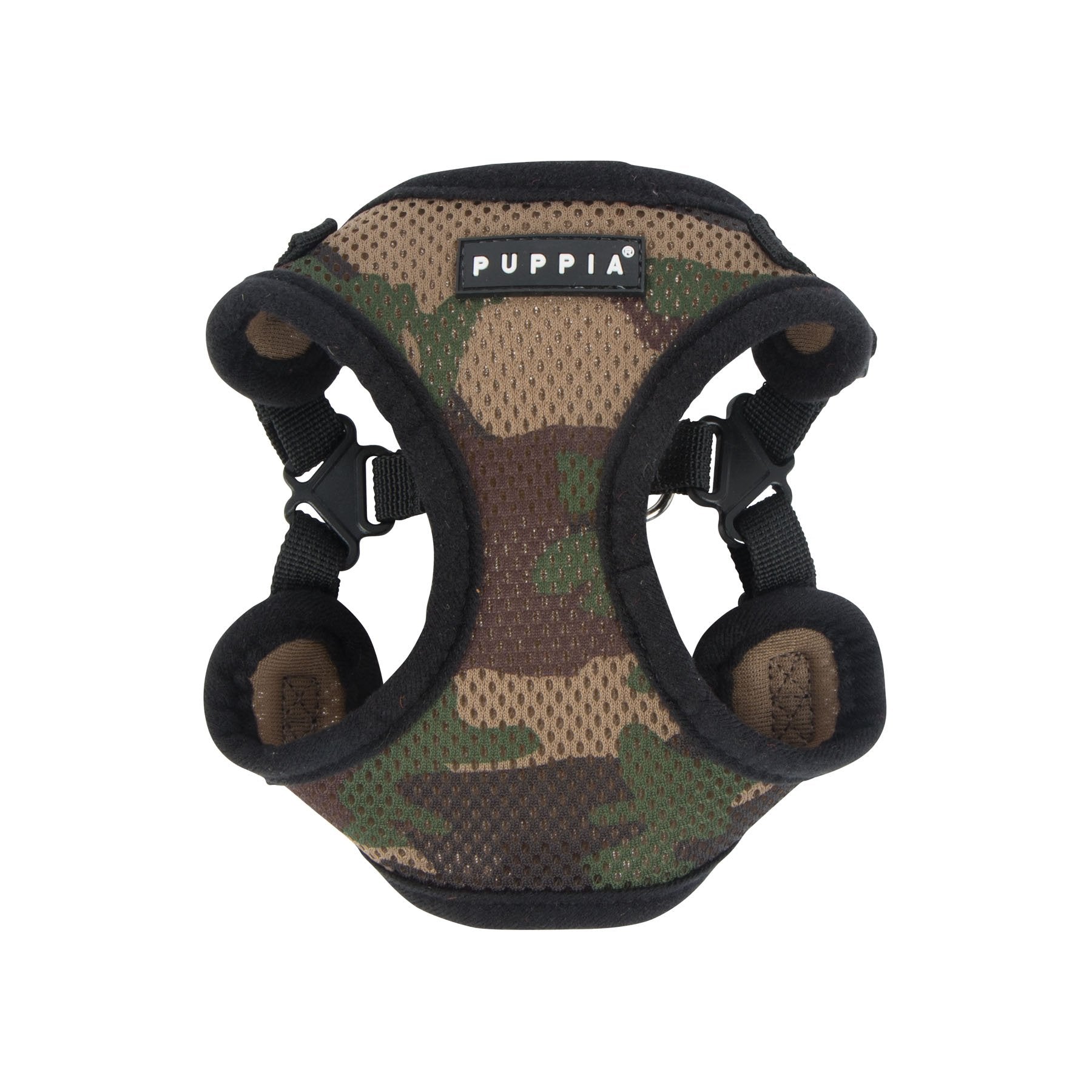 Puppia PARA-HC1533-CA-L Camo Soft Harness C Pet-Vest-Harnesses, LARGE