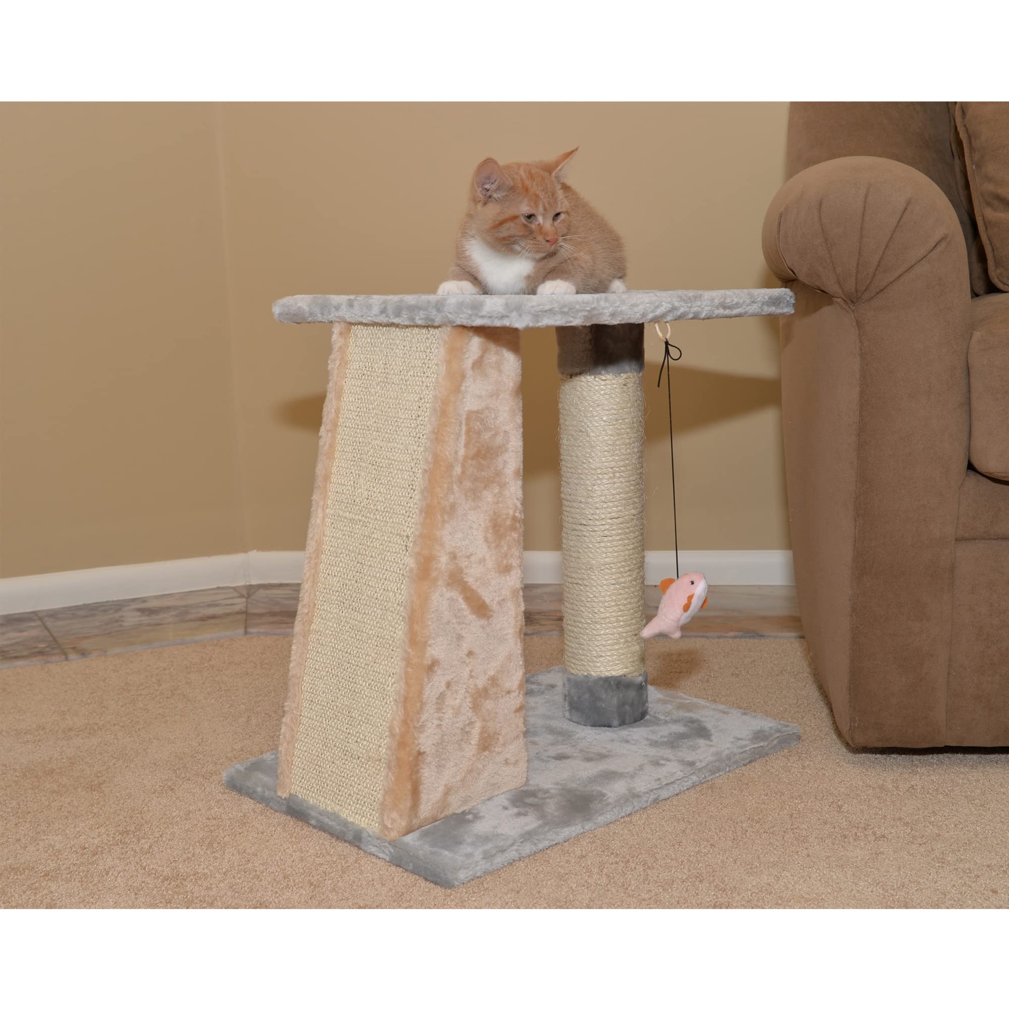 Aeromark Cat Scratcher,Silver Gray,20&quot;(L) X14(W) X20(H),X2001