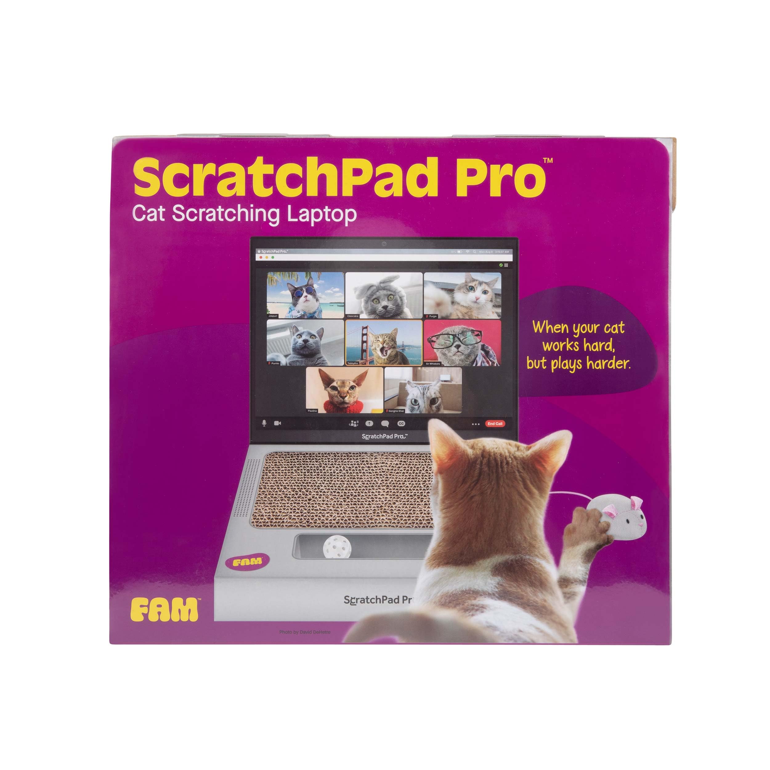 Scratchpad Pro - Cardboard Laptop Cat Scratcher, Interactive Cat Toys For Indoor Cats, Kitten Supplies And Cat Stuff By Relatabl